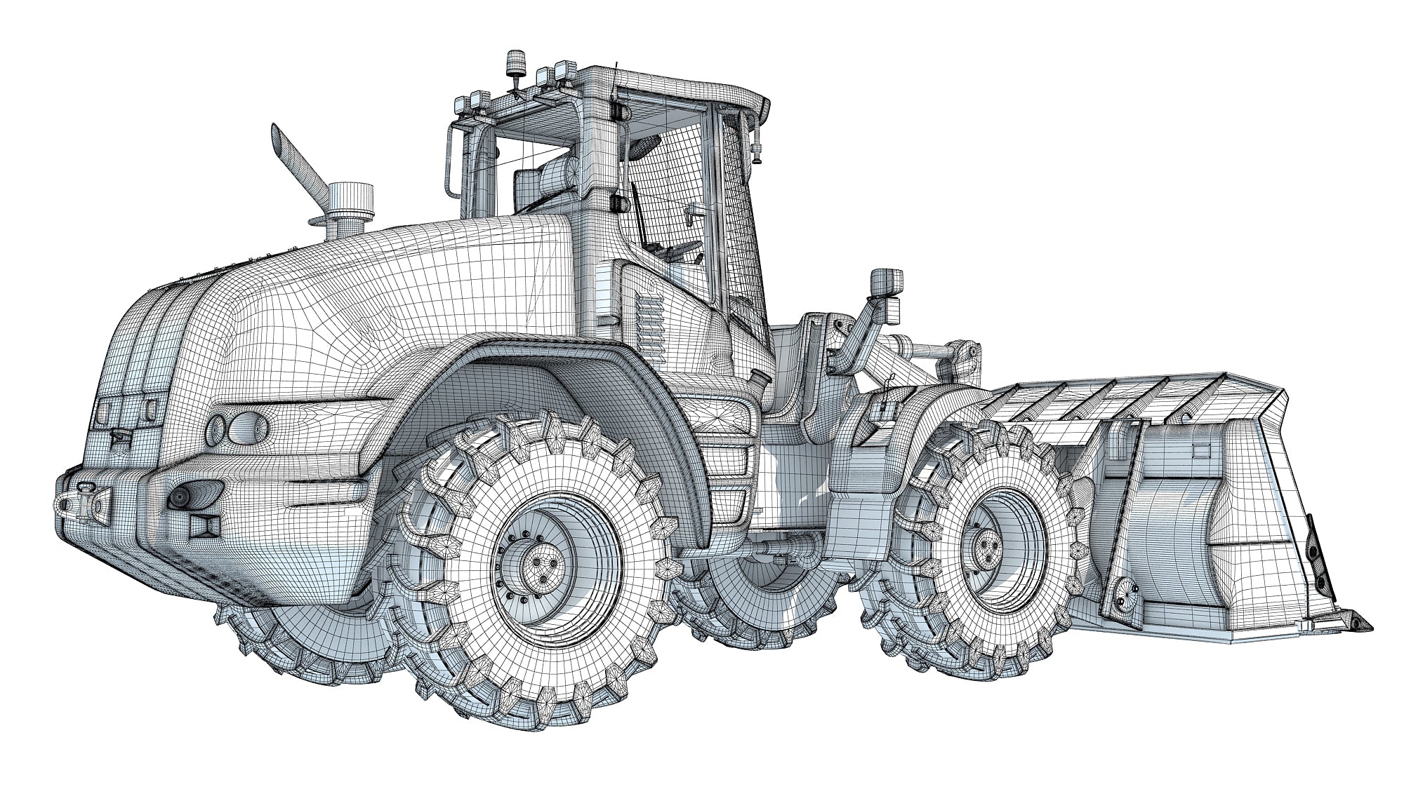 Wheel Loader 3D Model