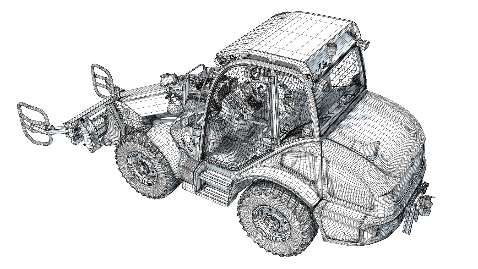 3D Model Wheel Loader