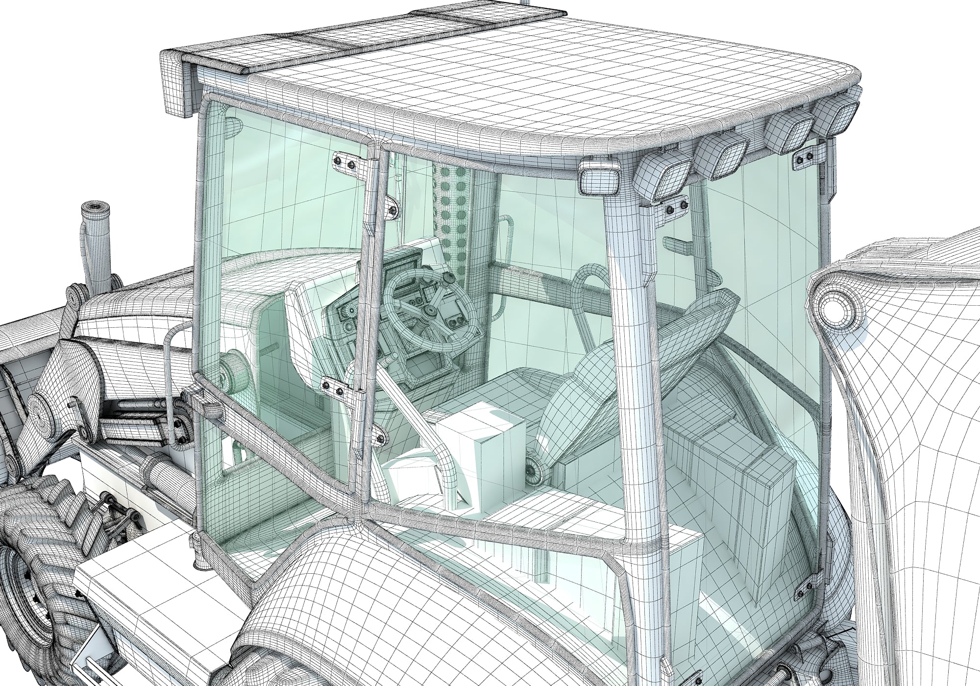 3D Backhoe Models