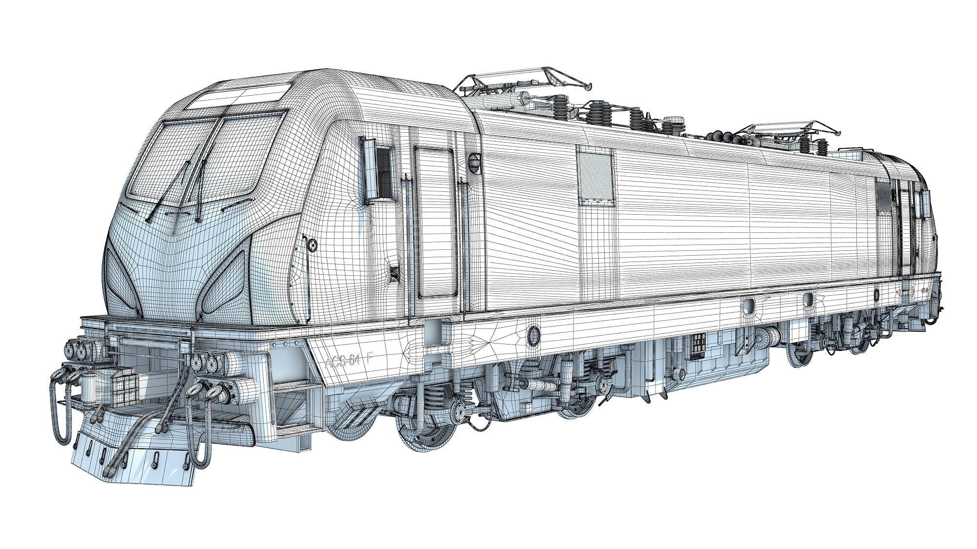 3D Amtrak Electric Locomotive