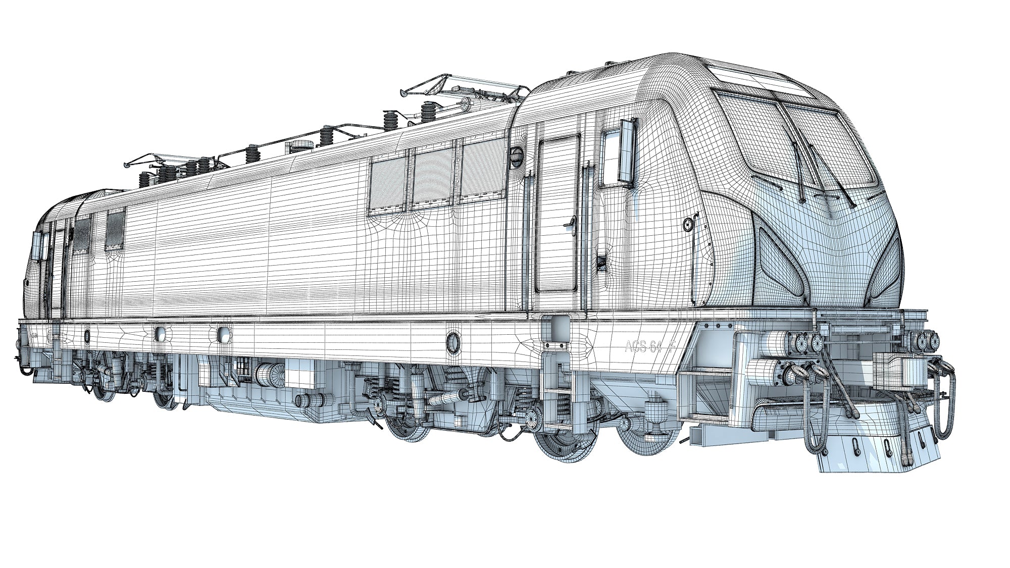 3D Amtrak Electric Locomotive