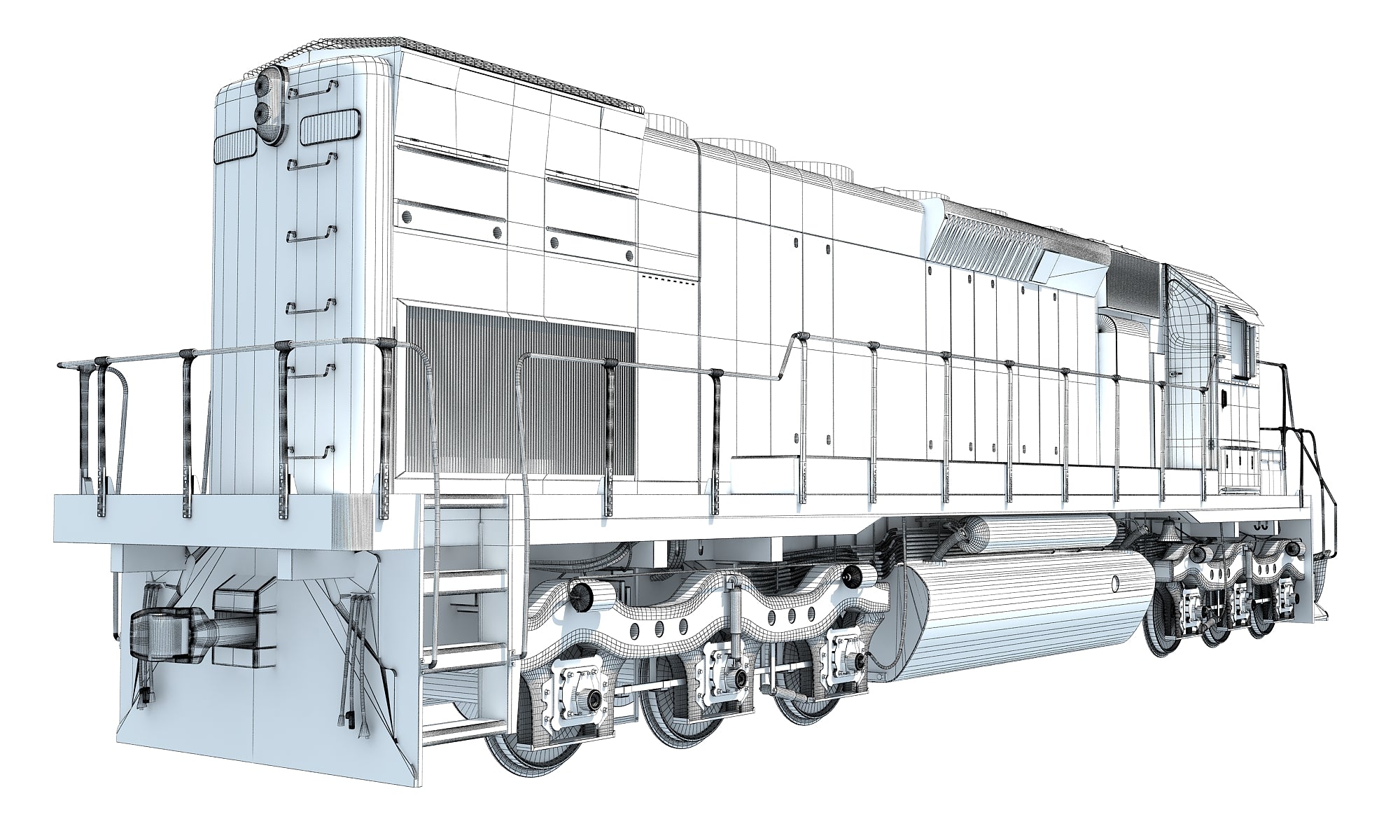 3D Locomotive Models