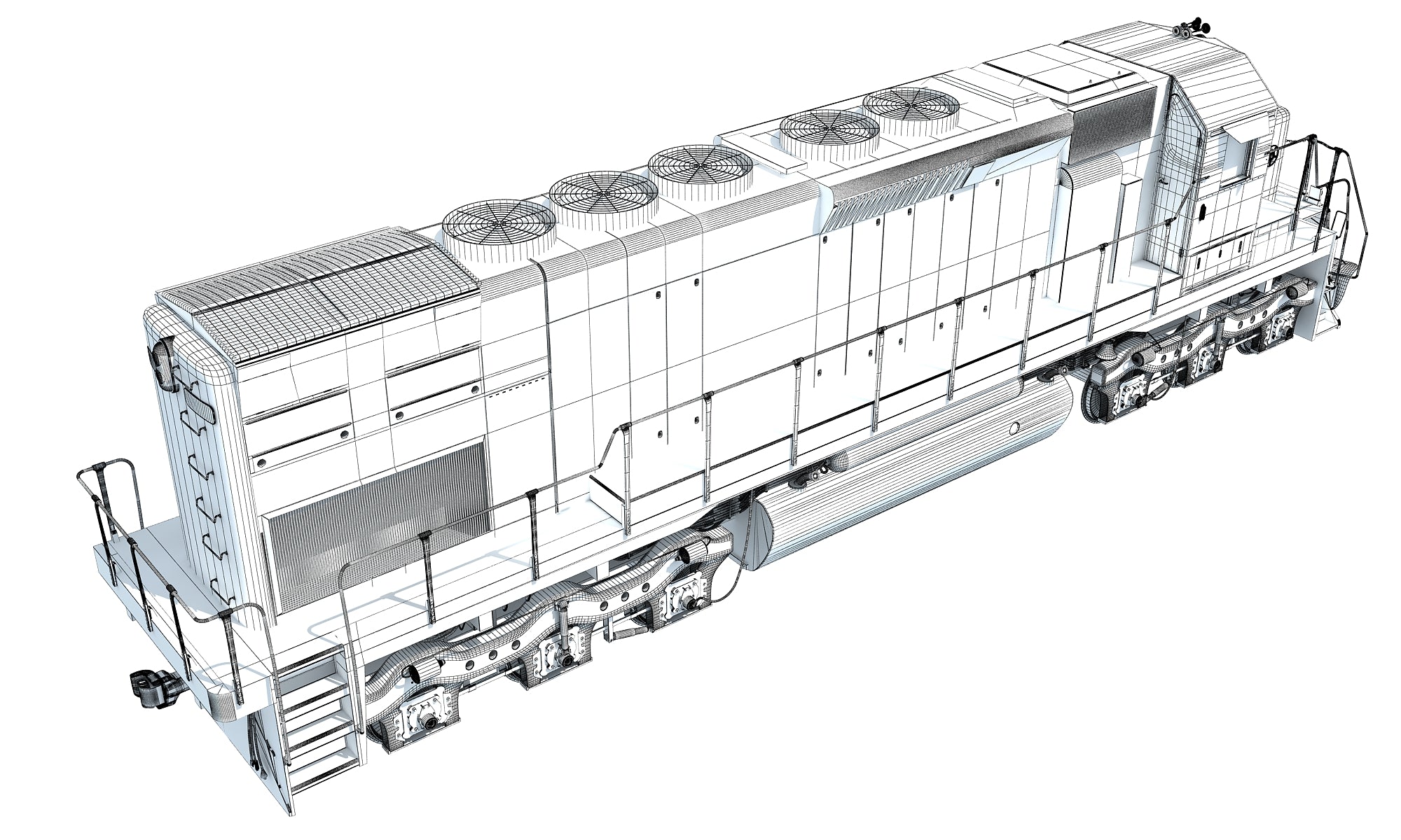 3D Locomotive Models