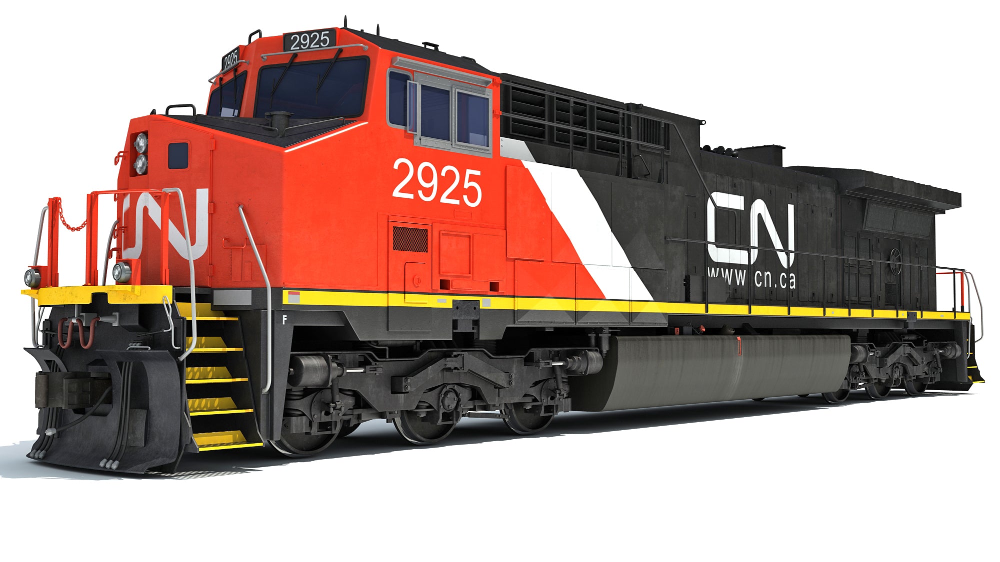 Locomotive Canadian National Railway CN 3D