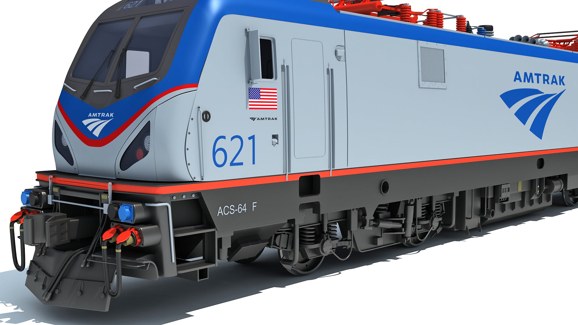 3D Amtrak Electric Locomotive