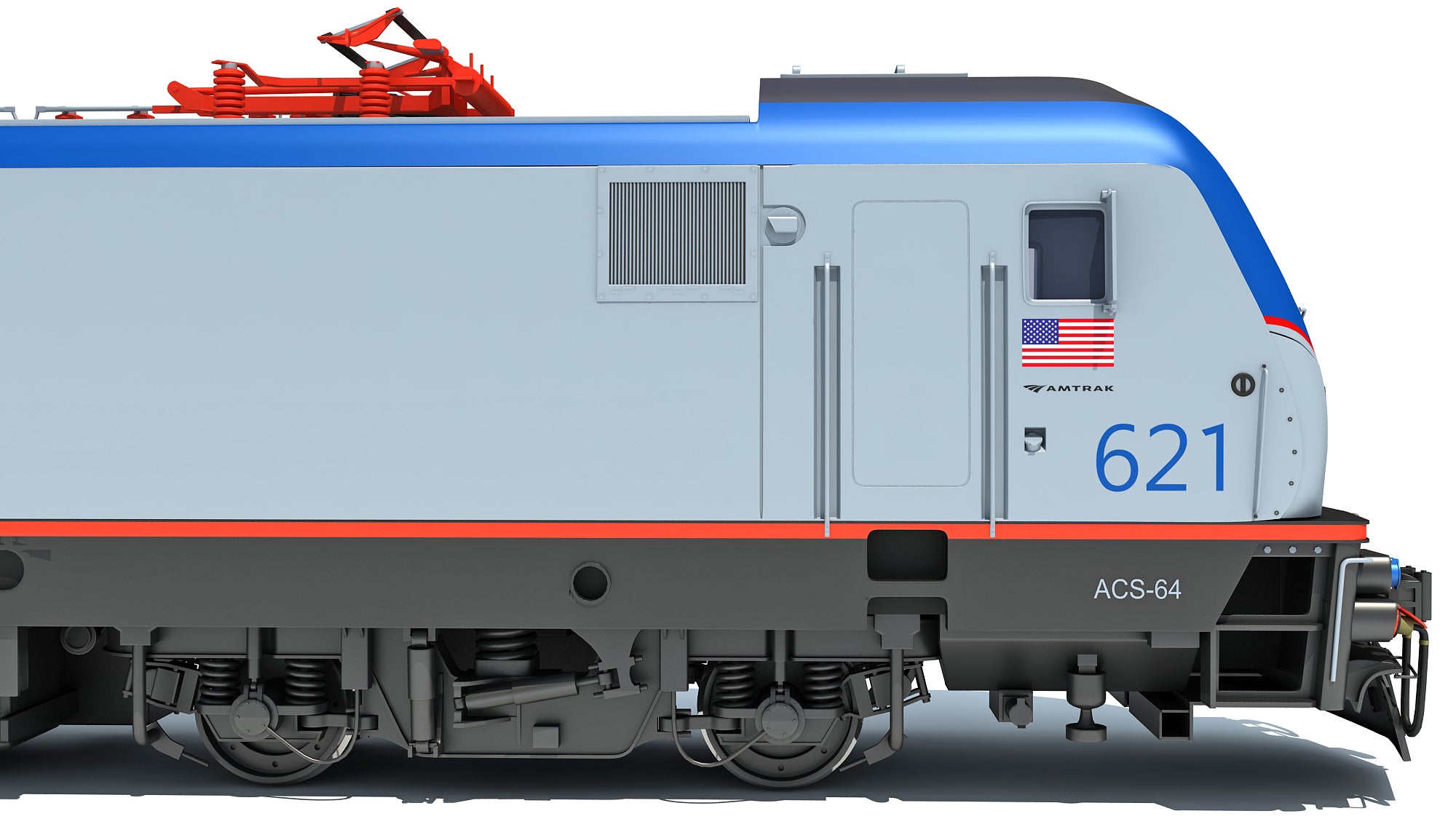 3D Amtrak Electric Locomotive