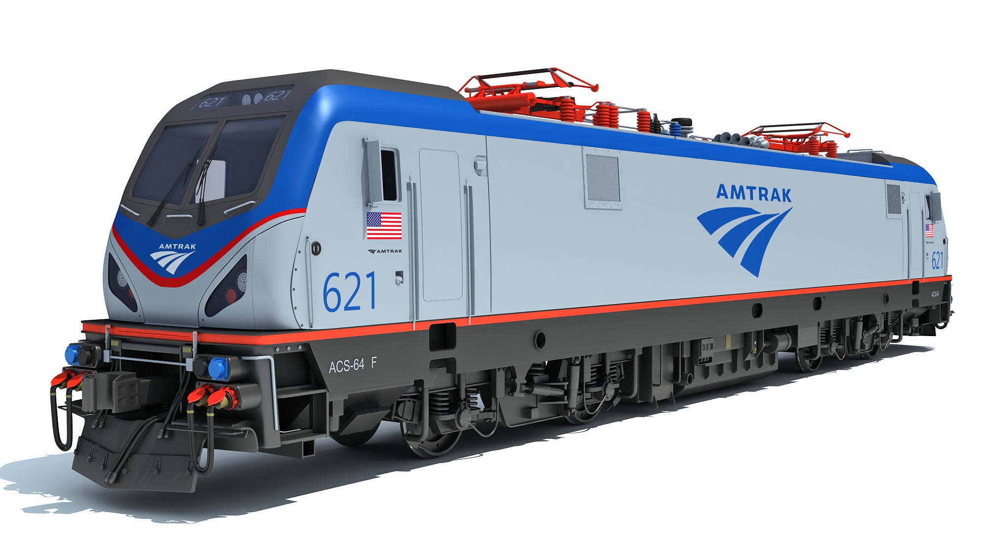 3D Amtrak Electric Locomotive