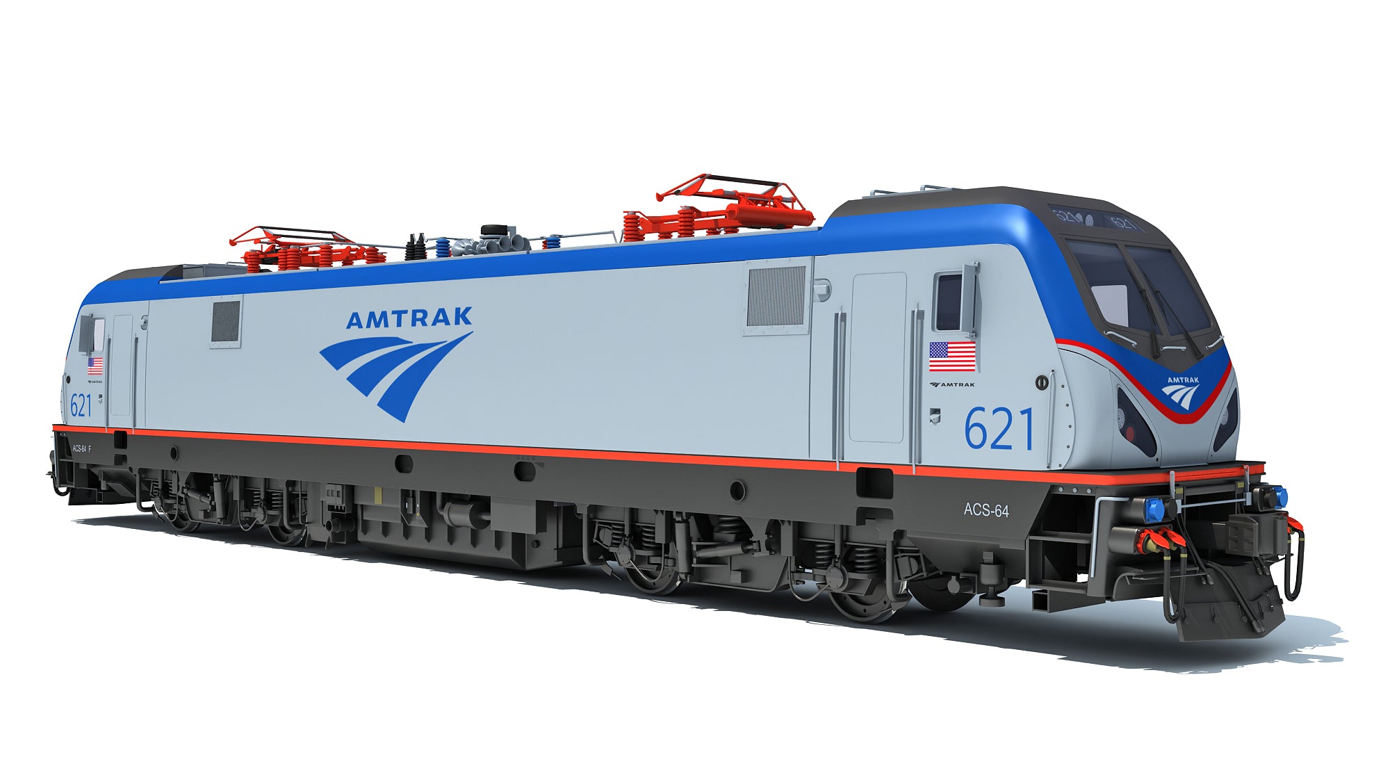 3D Amtrak Electric Locomotive