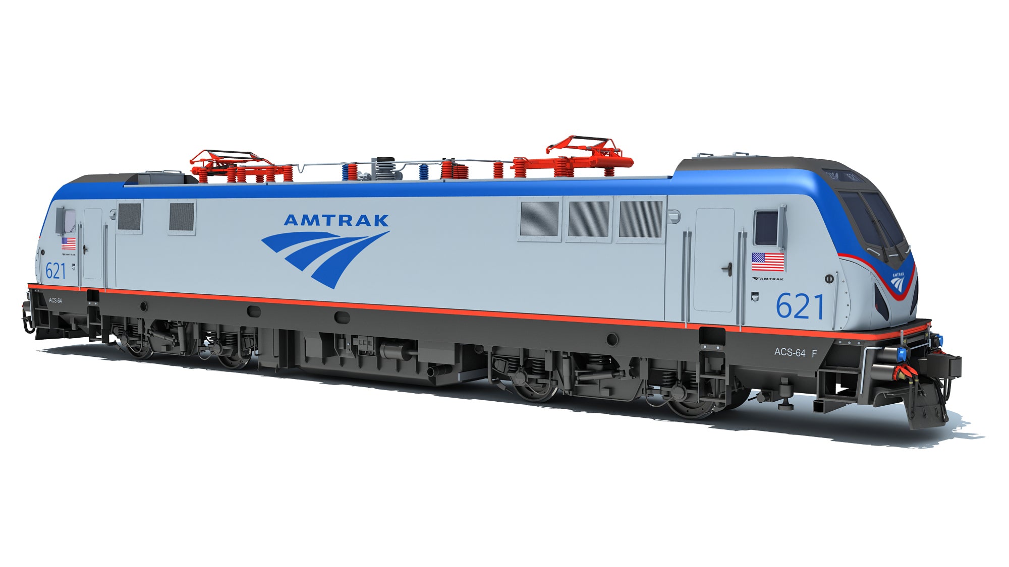 3D Amtrak Electric Locomotive