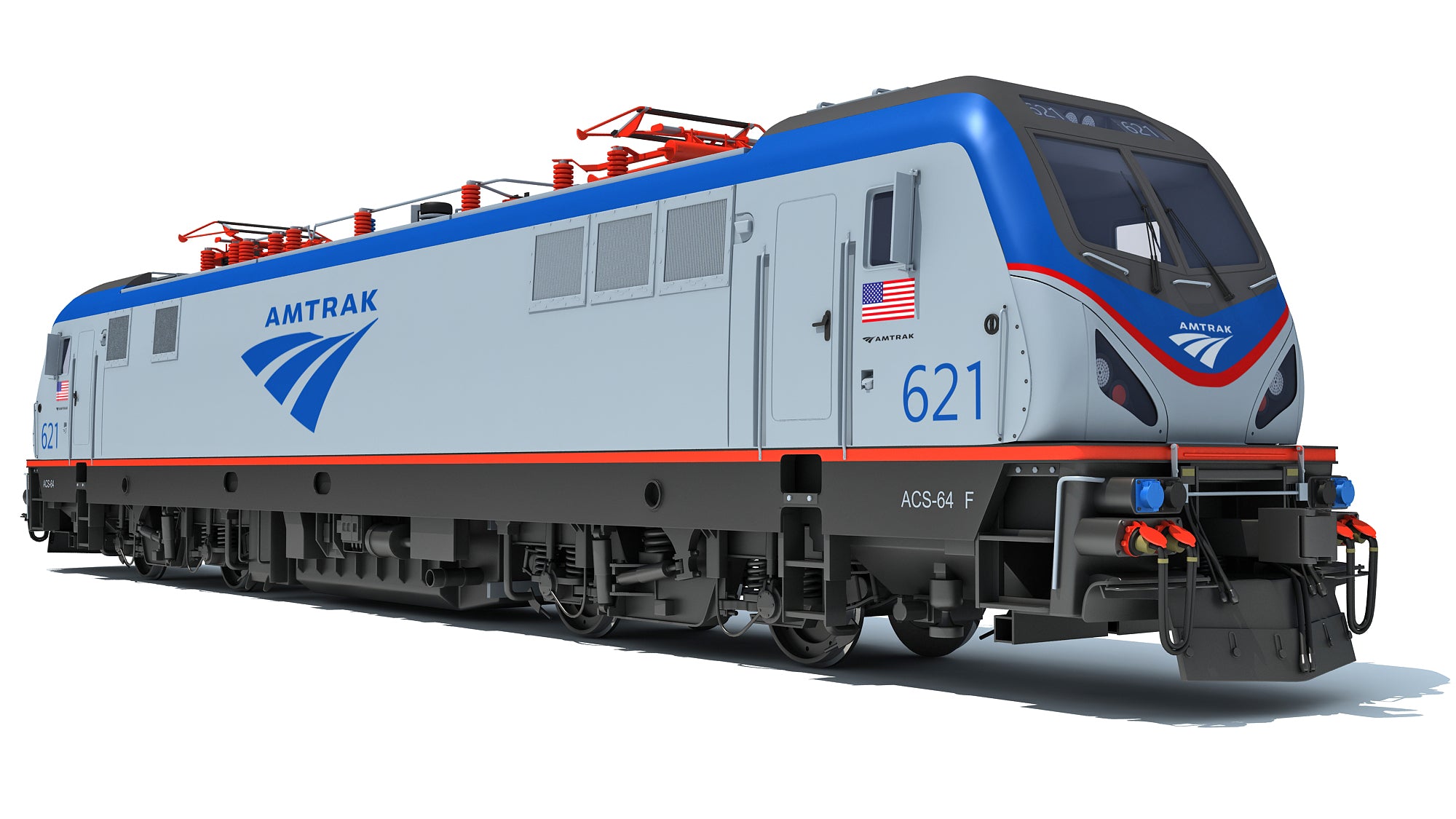 3D Amtrak Electric Locomotive