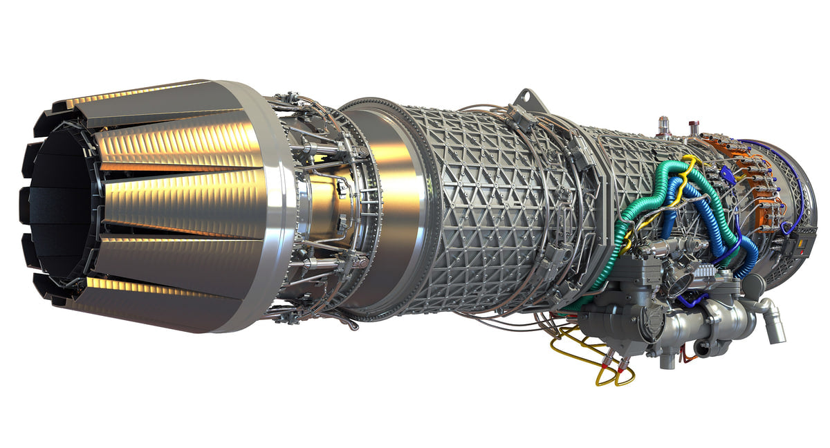 3D Military Turbofan Afterburning Engines