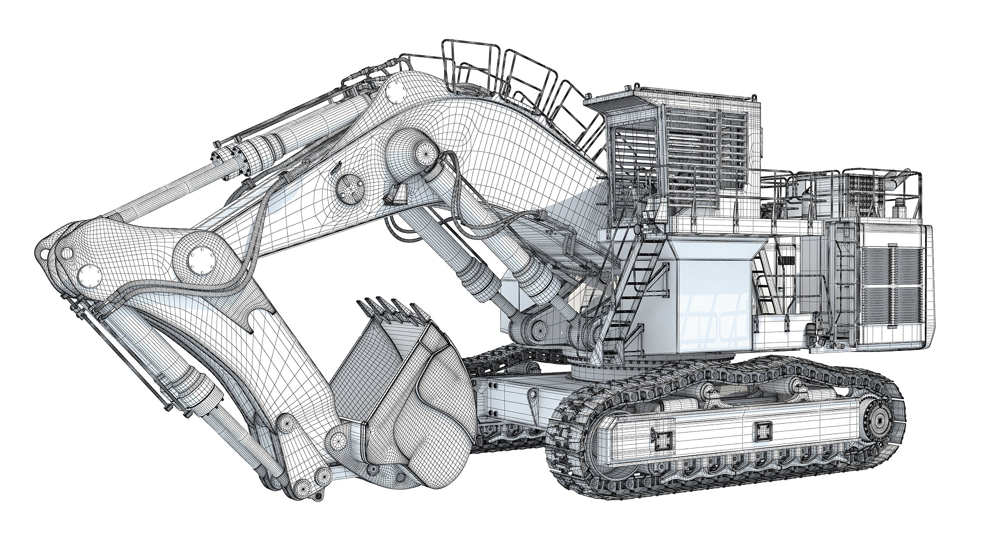 Tracked Mining Excavator