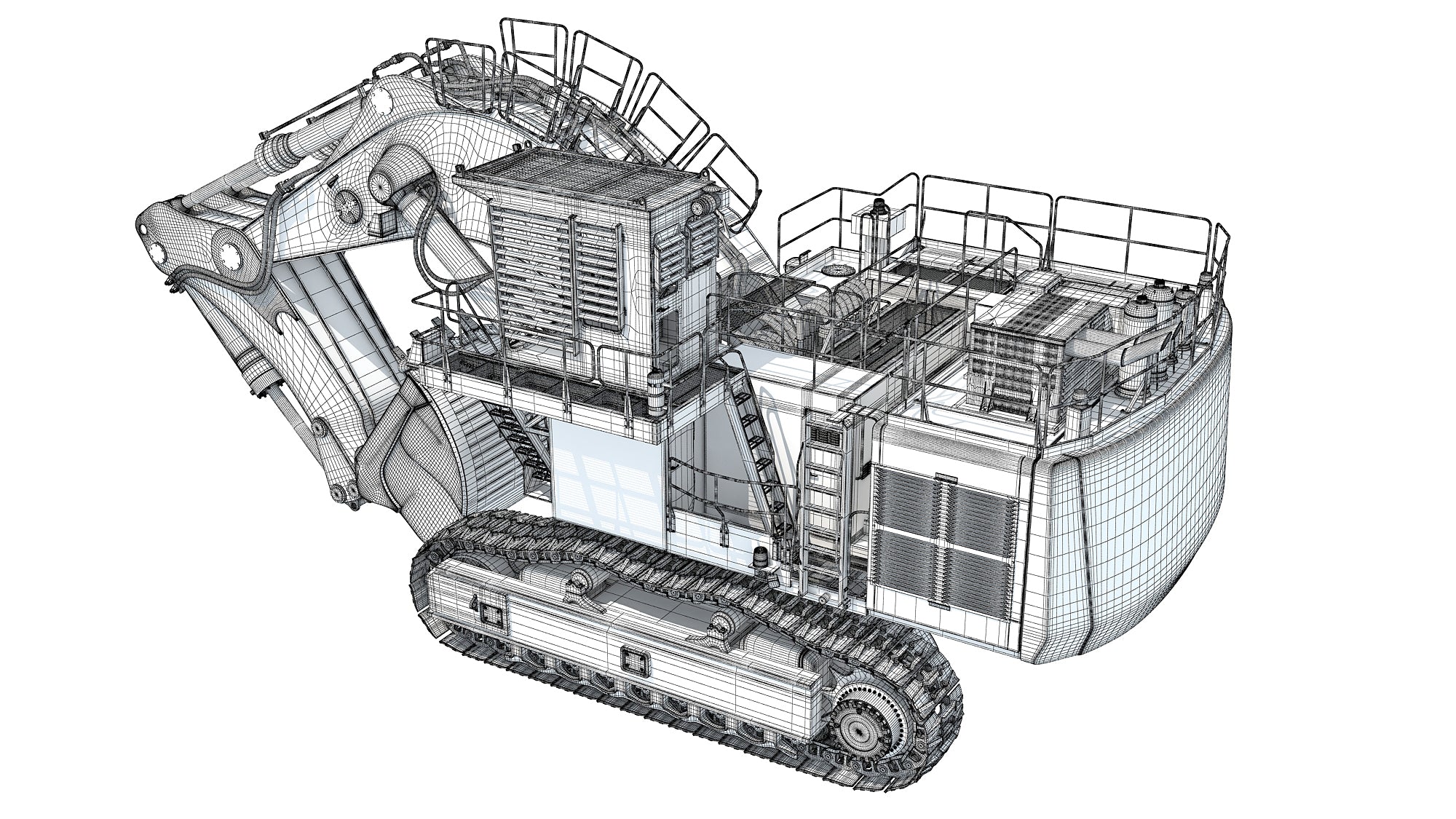 Tracked Mining Excavator