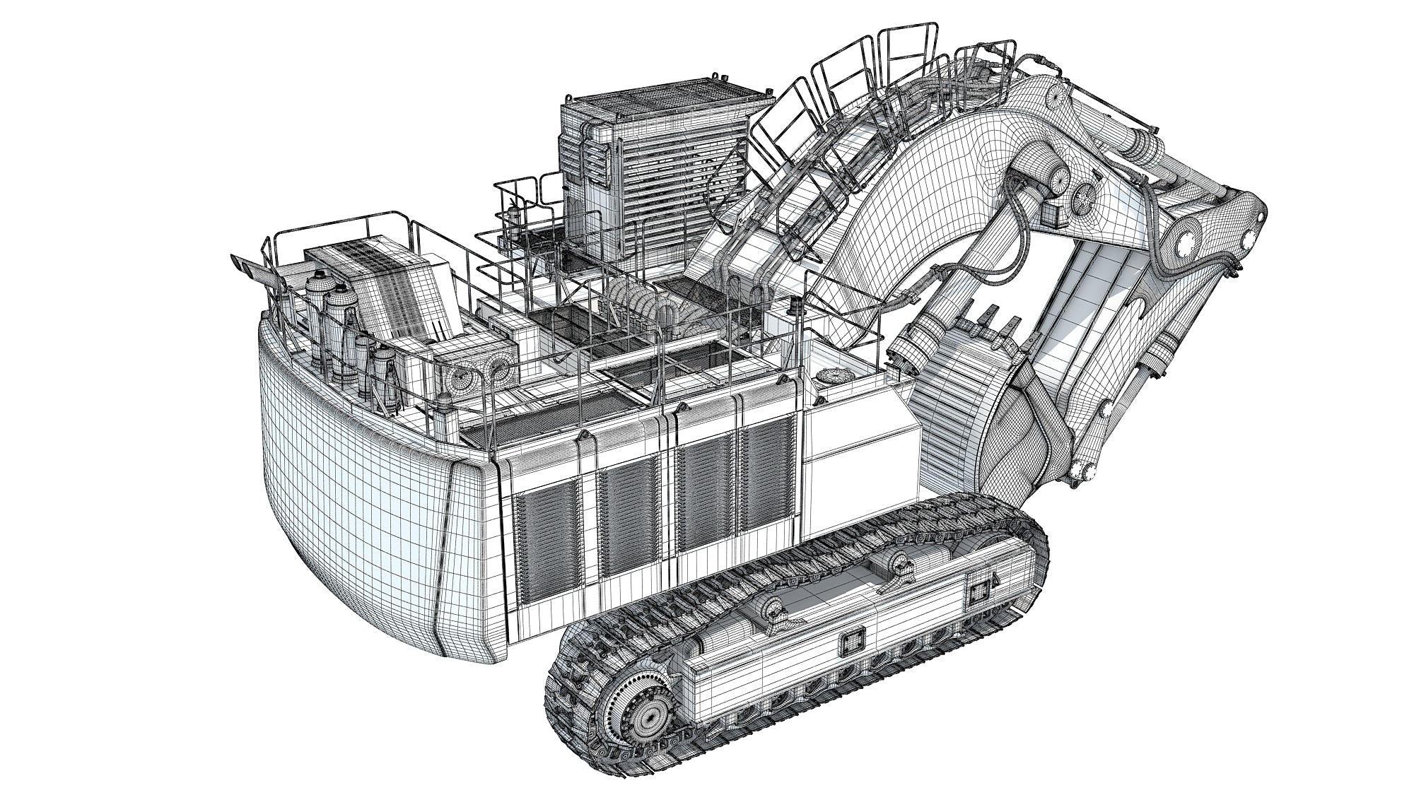 Tracked Mining Excavator