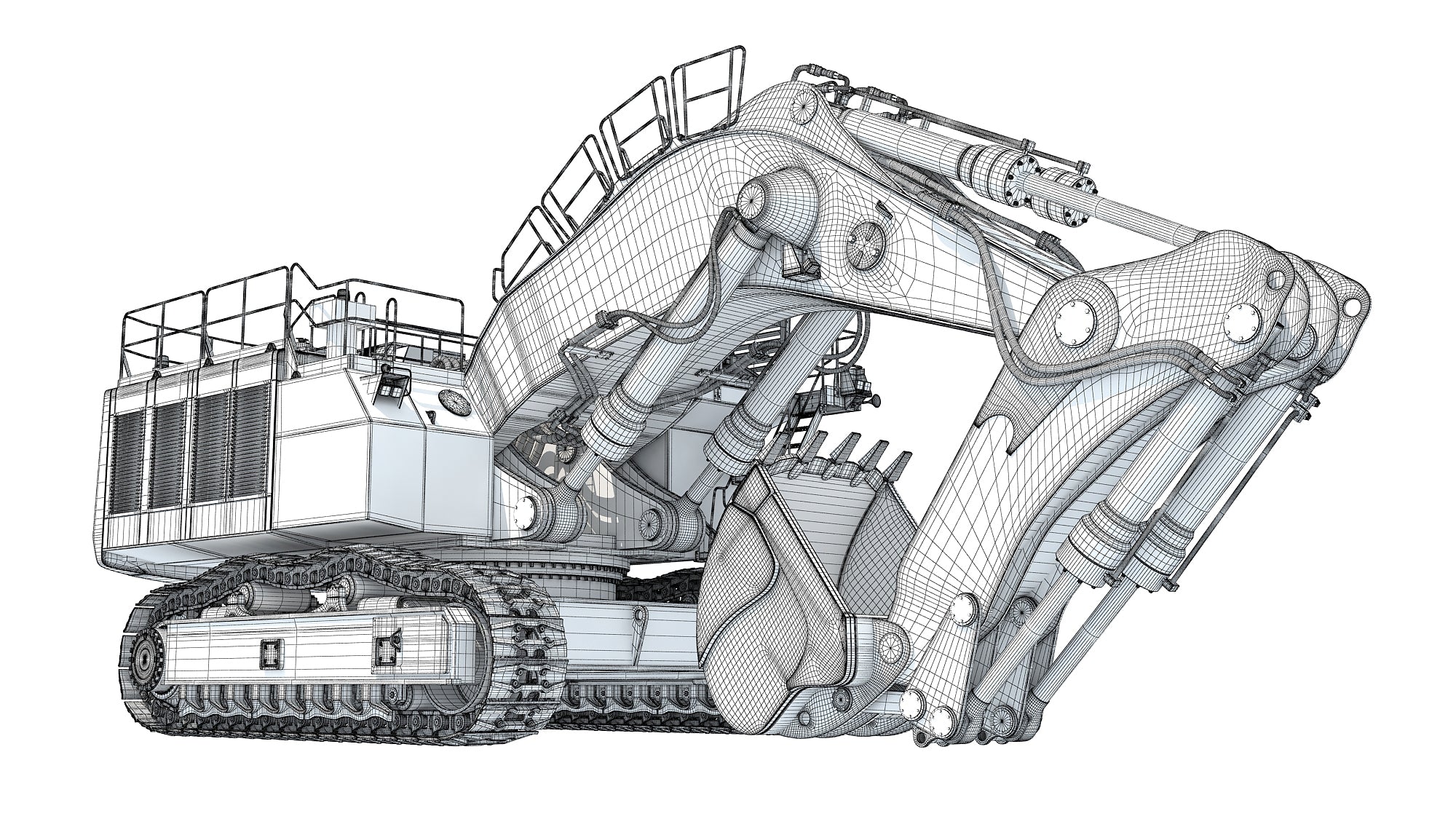 Tracked Mining Excavator