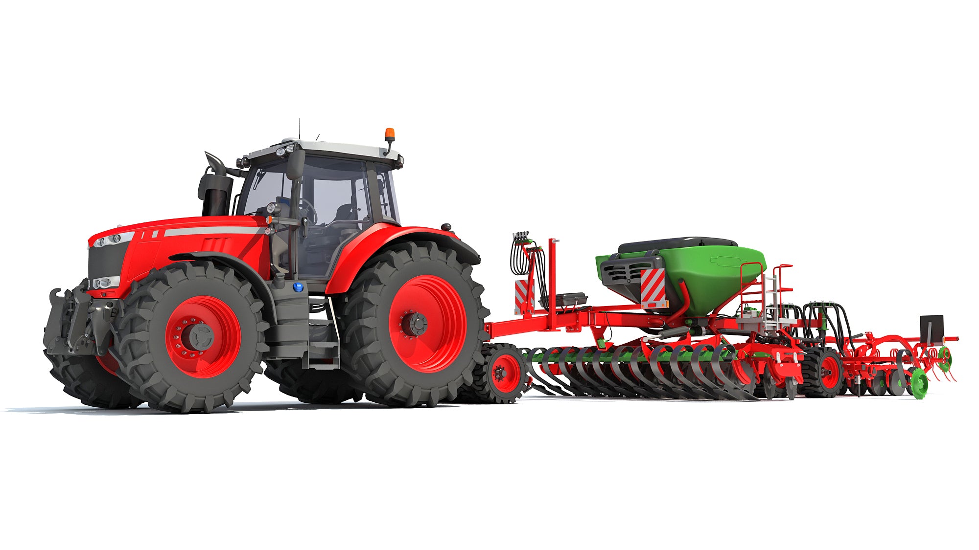 Tractor with Seed Drill