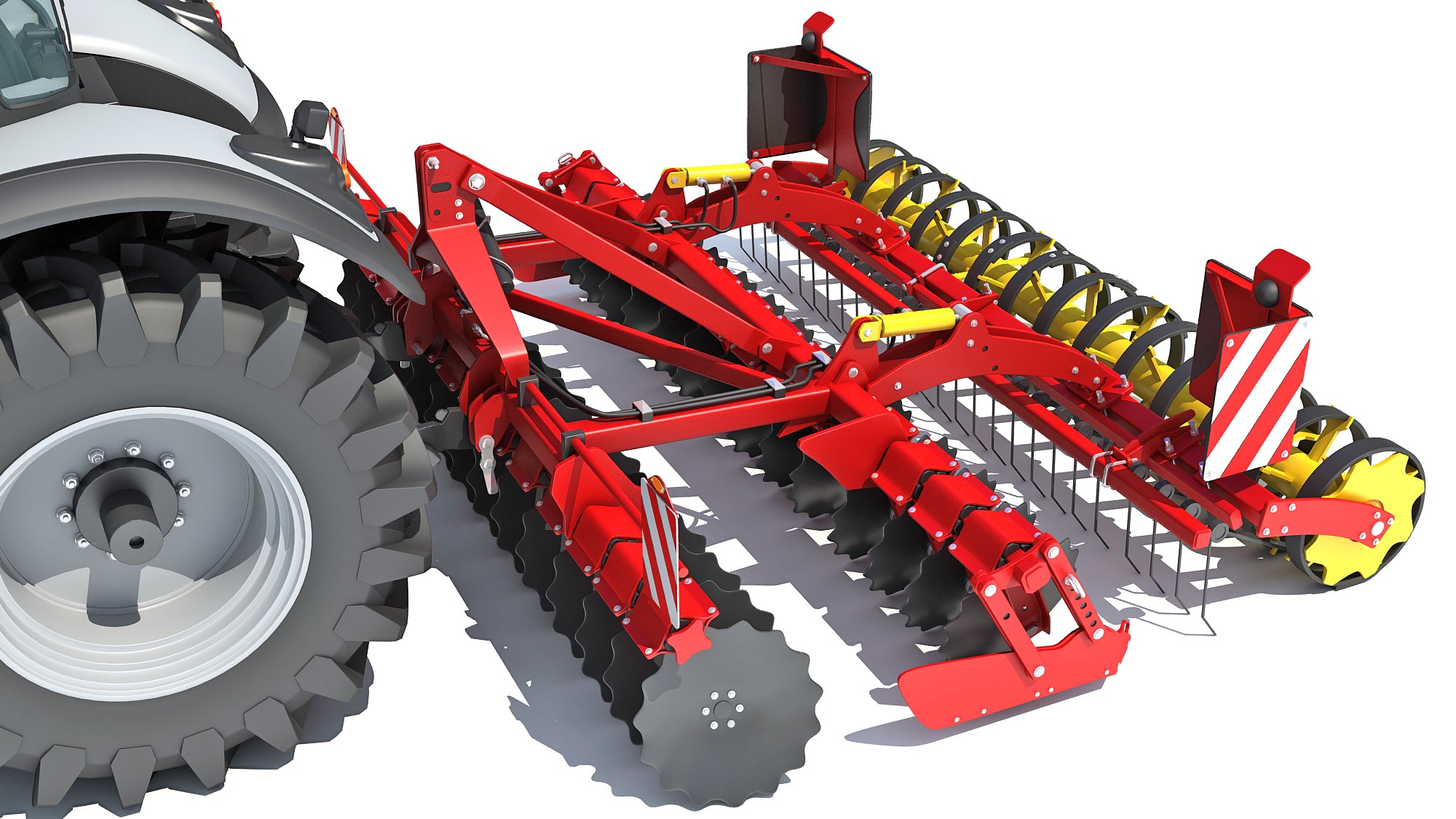 Tractor with Compact Disc Harrow