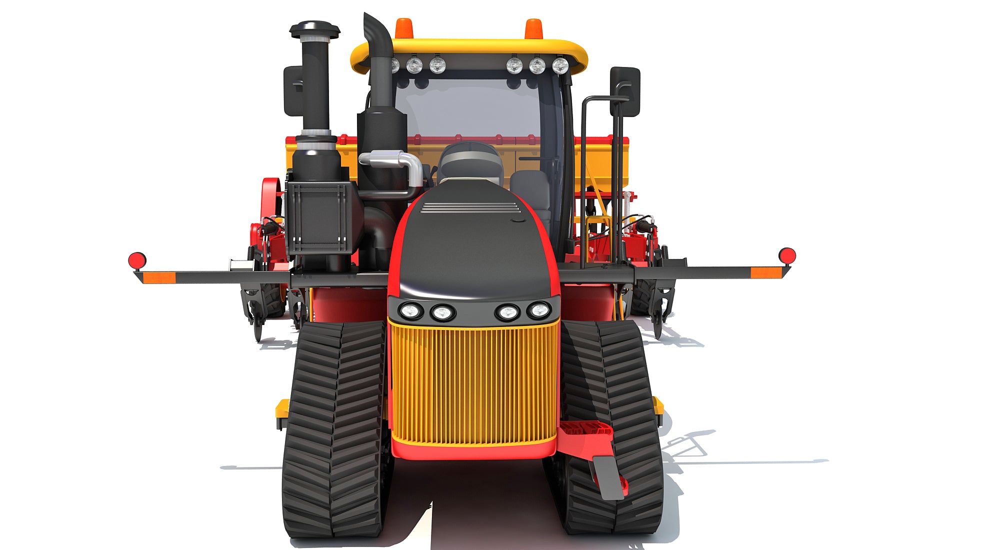 Tractor with Trailed Disc Harrow