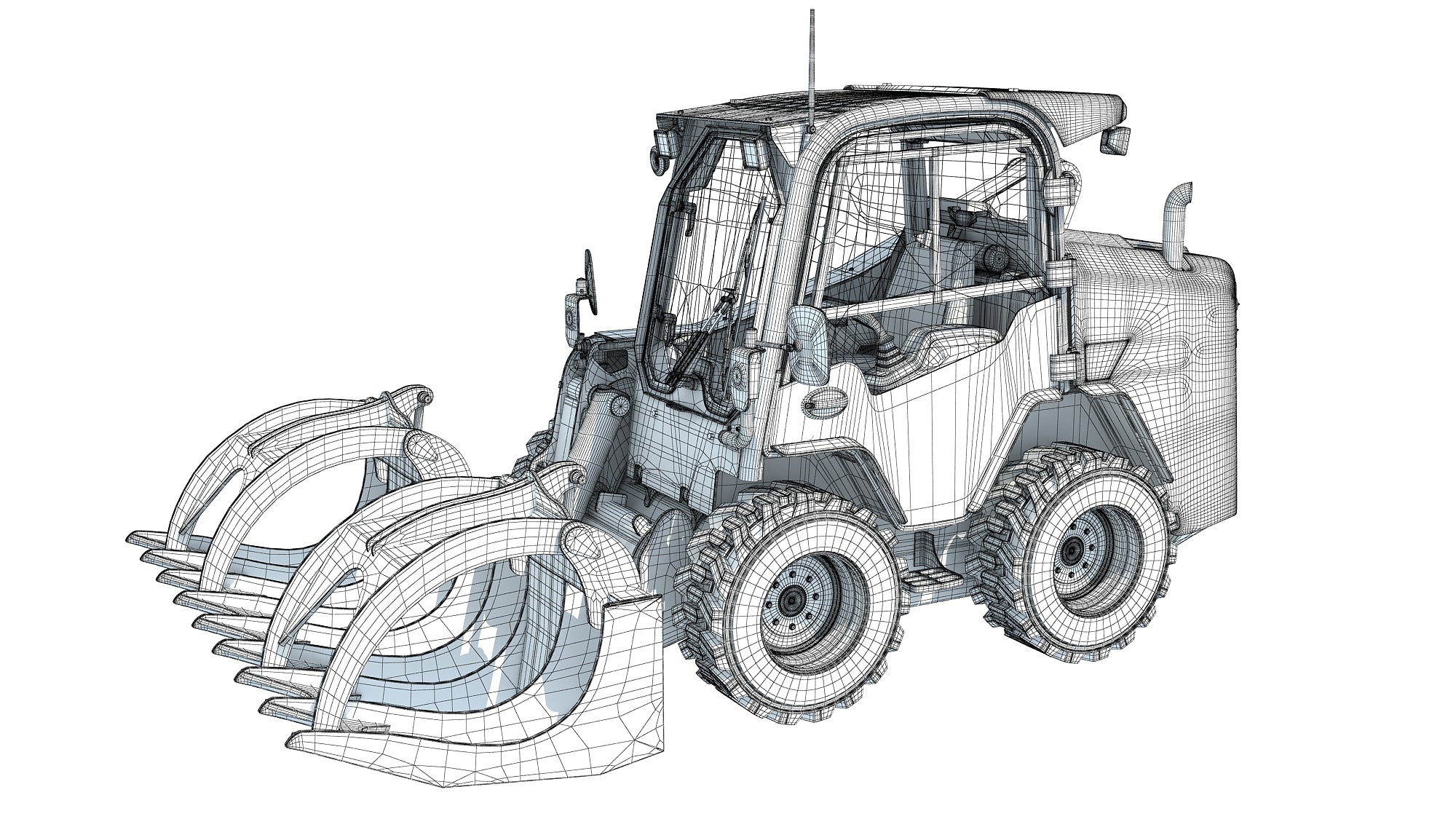 Log Fork Skid Steer Loader