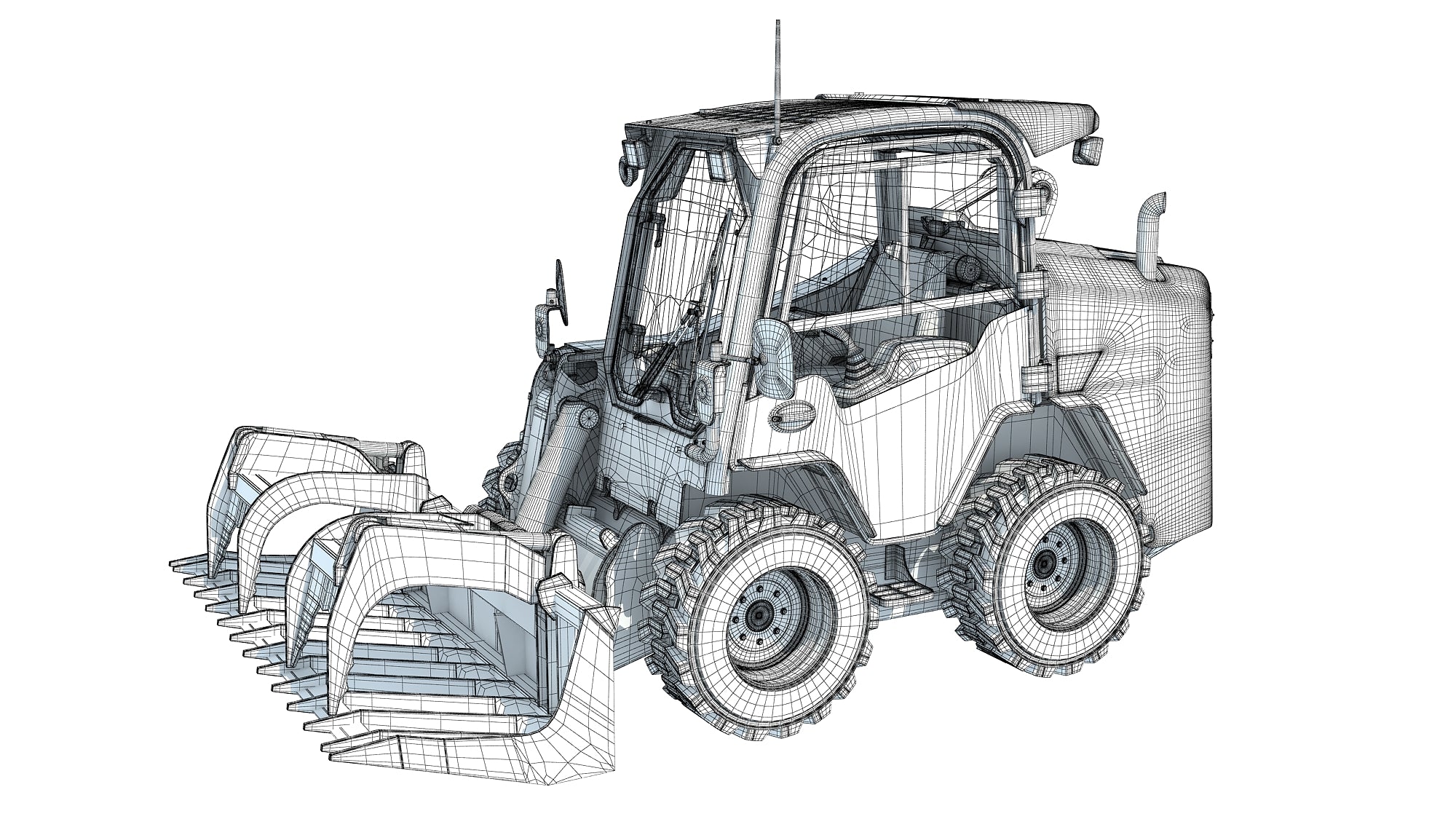 Log Fork Skid Steer Loader