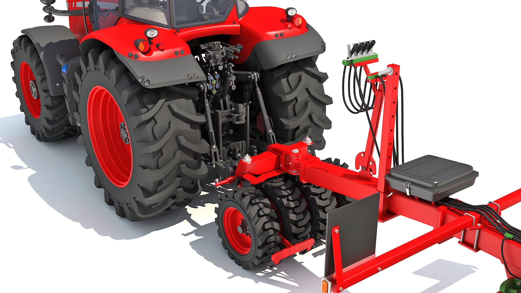 Tractor with Seed Drill