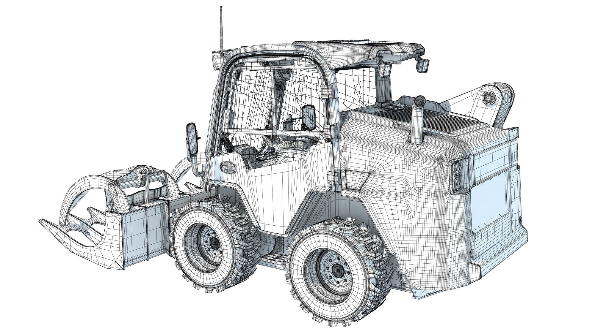 Log Fork Skid Steer Loader
