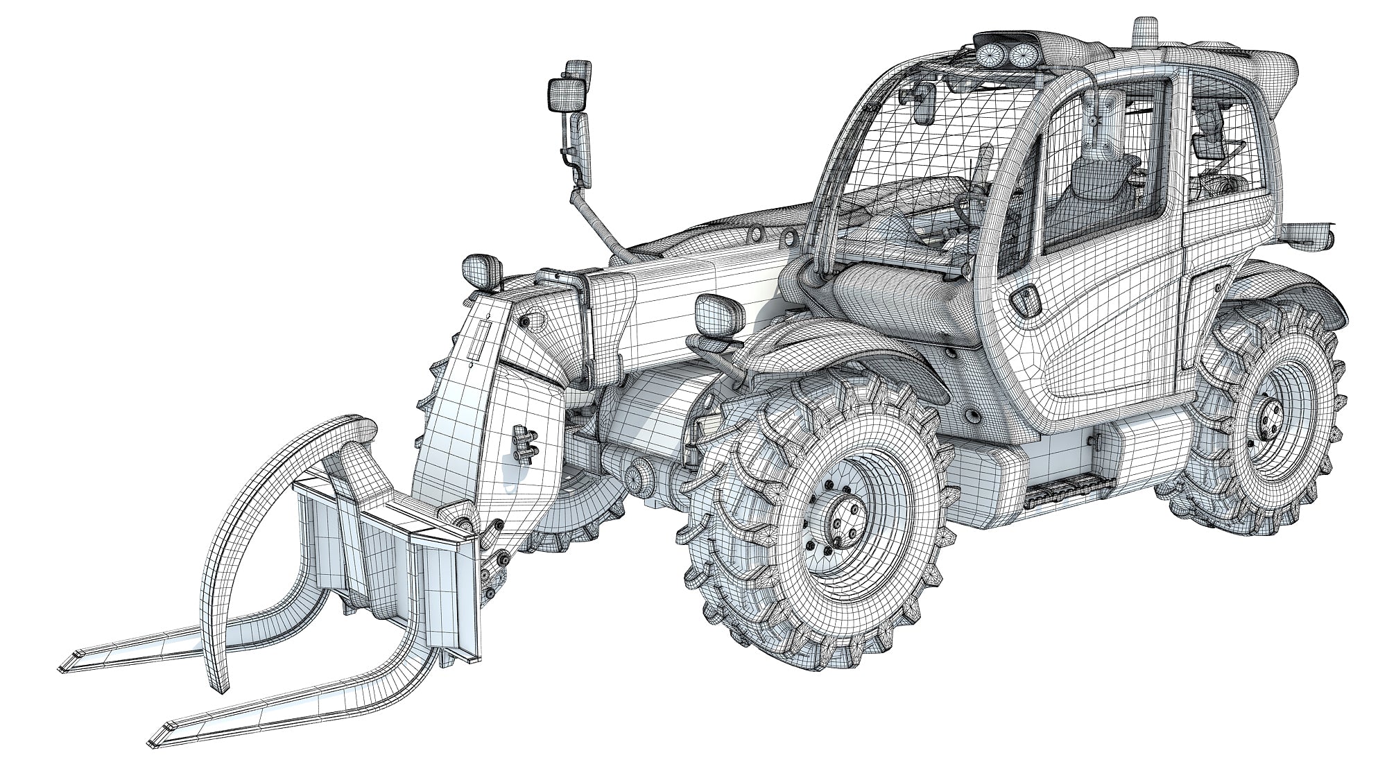 Telehandler 3D Model