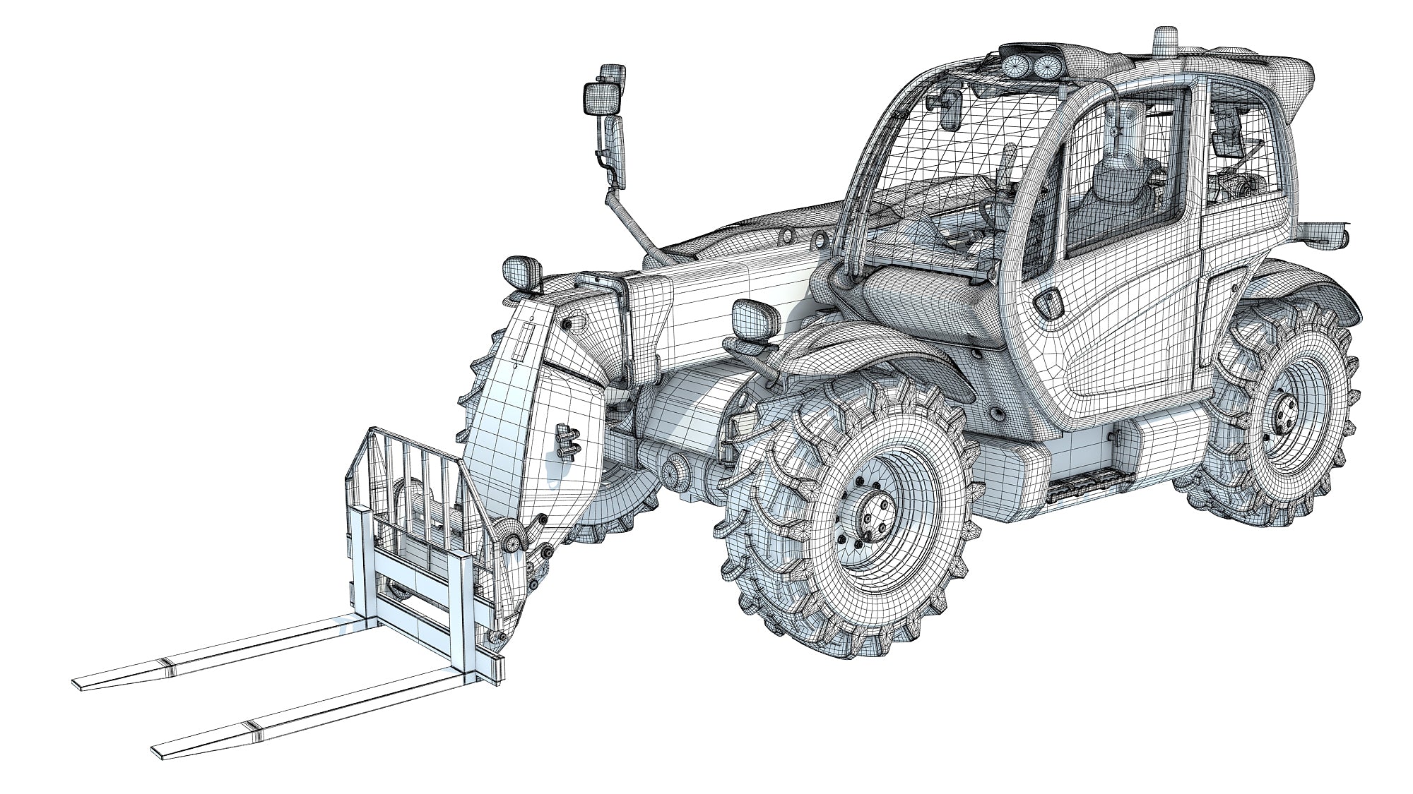 3D Telescopic Forklift