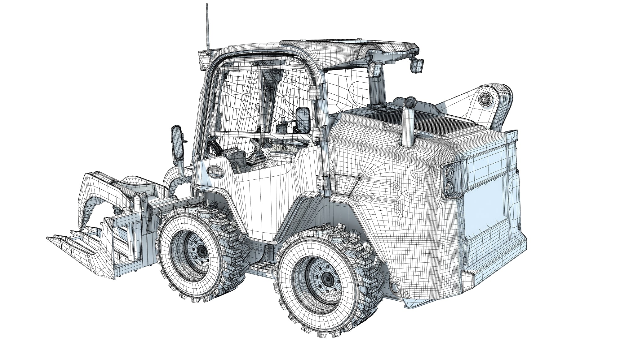Log Fork Skid Steer Loader