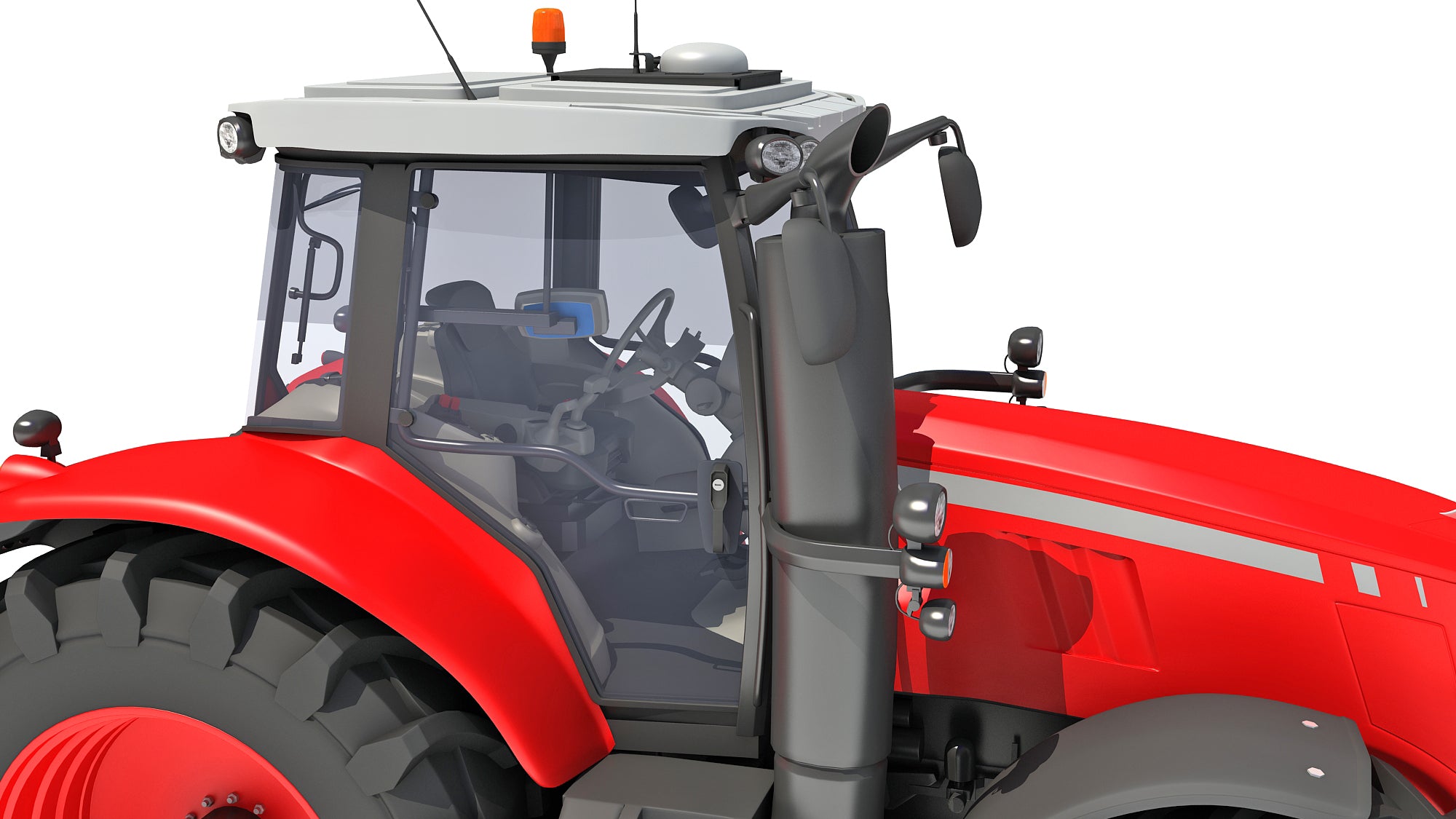 Tractor with Seed Drill