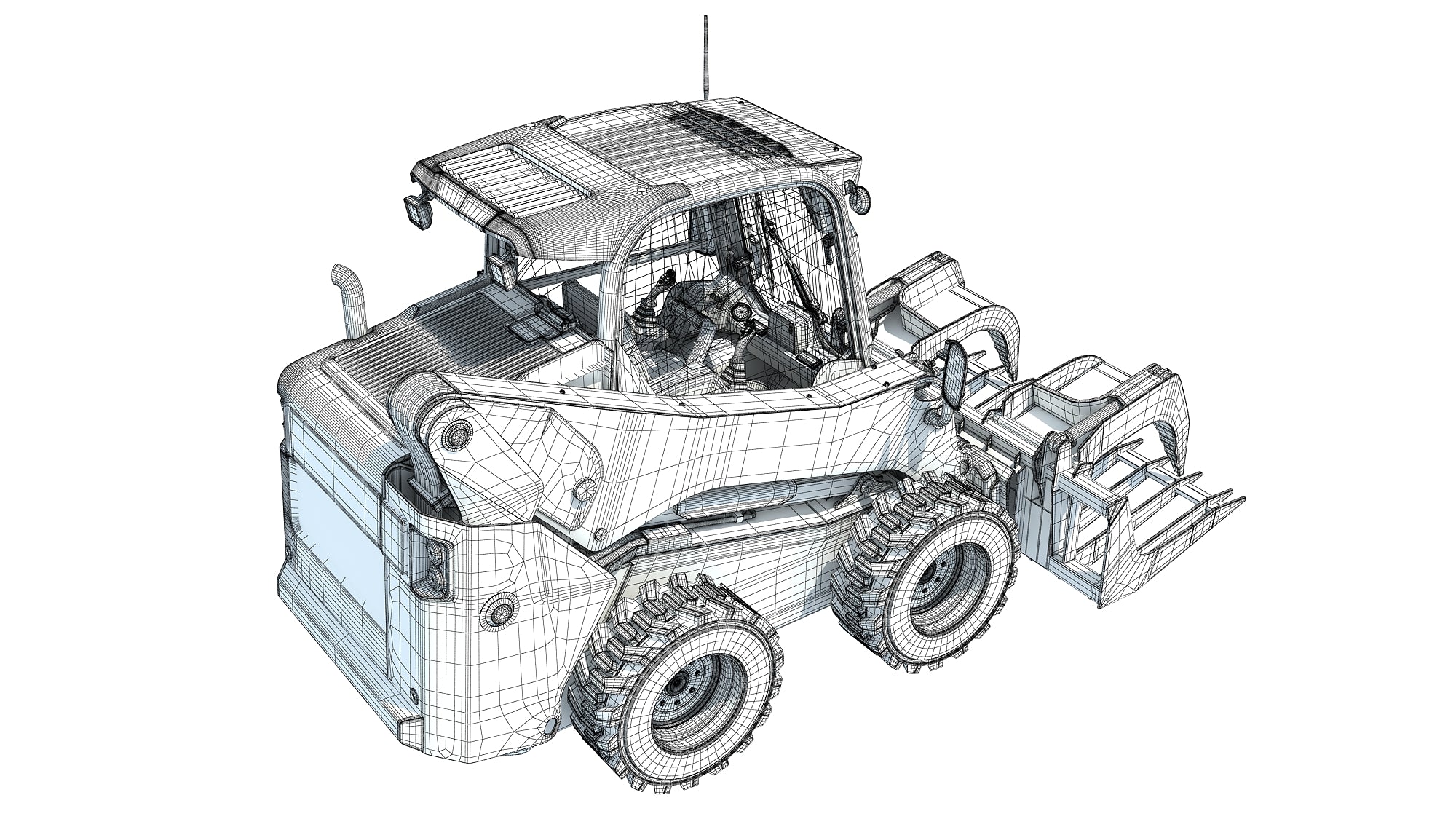 Log Fork Skid Steer Loader