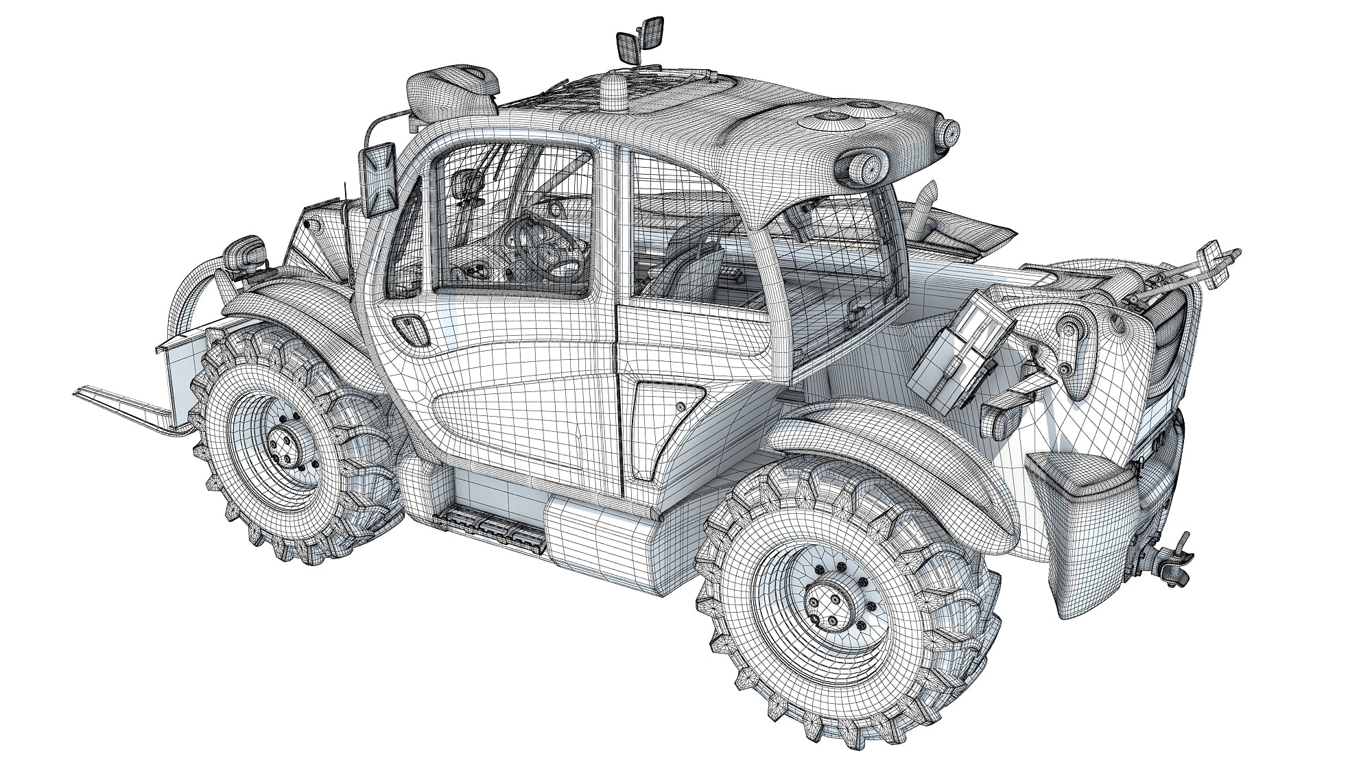 Telehandler 3D Model