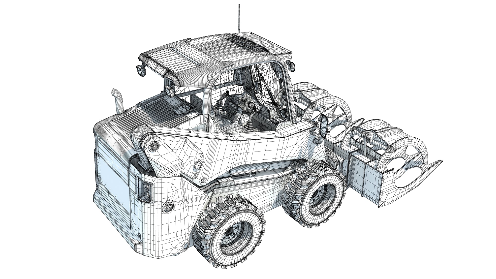 Log Fork Skid Steer Loader