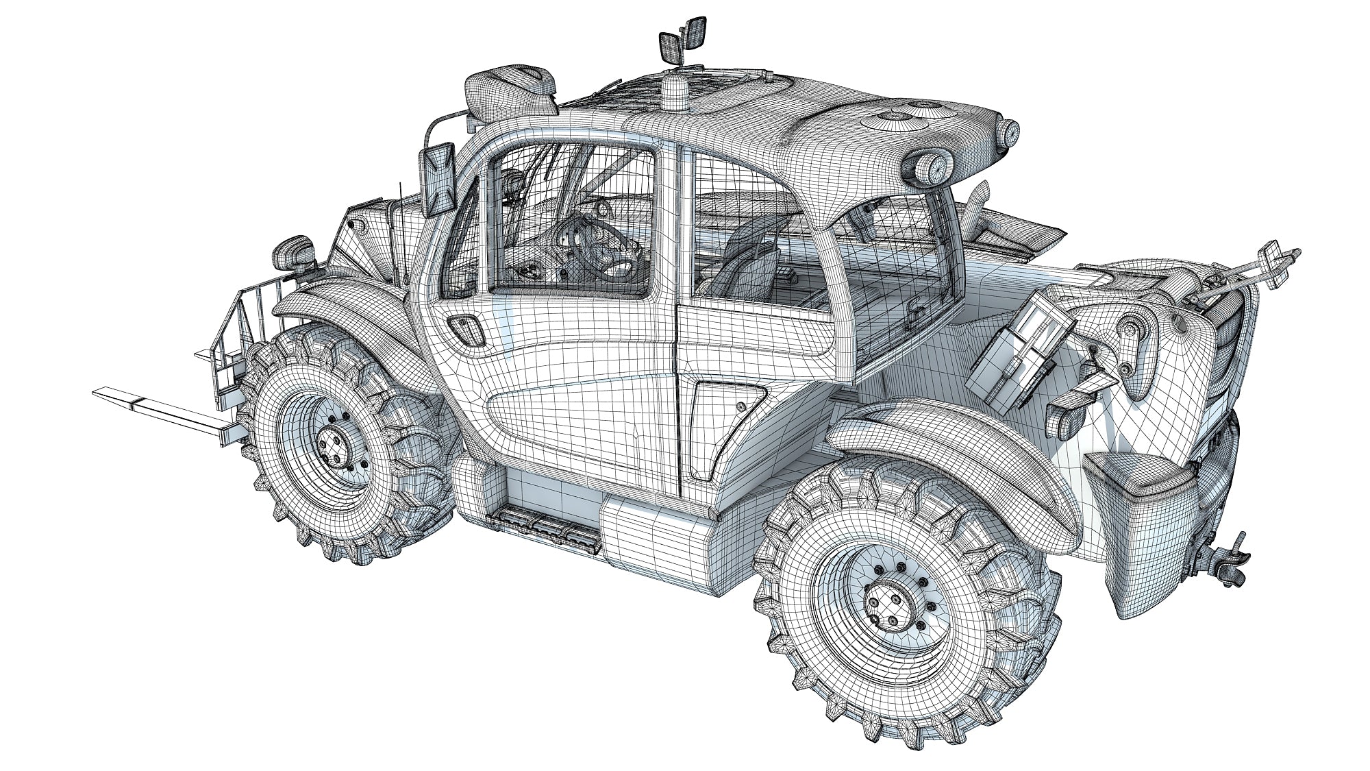 3D Telescopic Forklift
