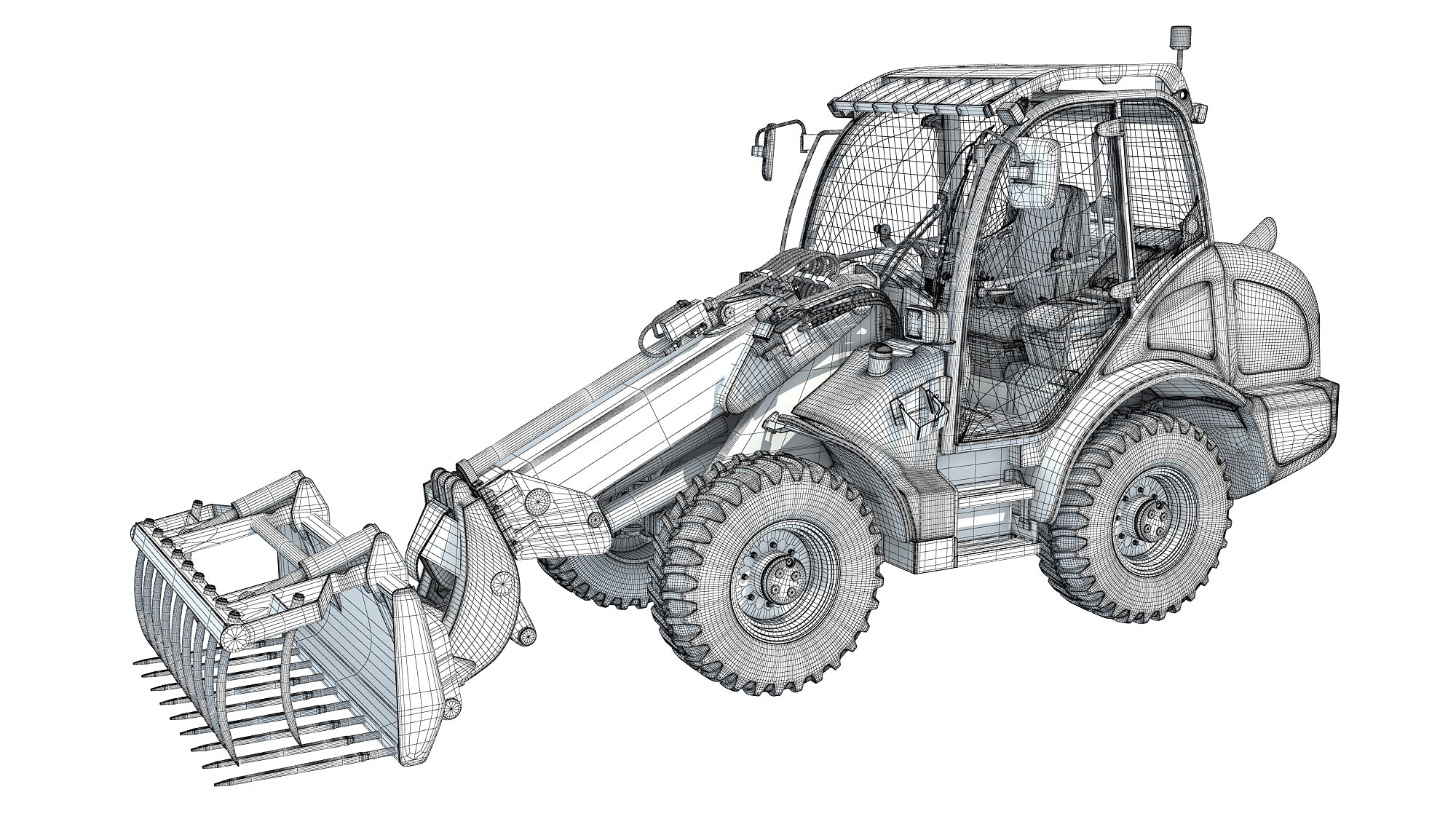 Wheel Loader 3D Model