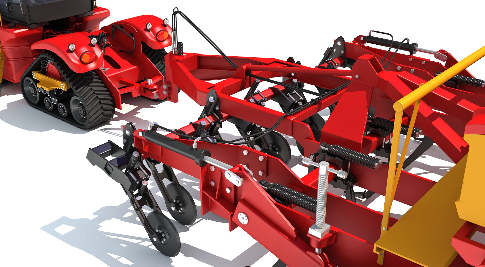 Tractor with Trailed Disc Harrow