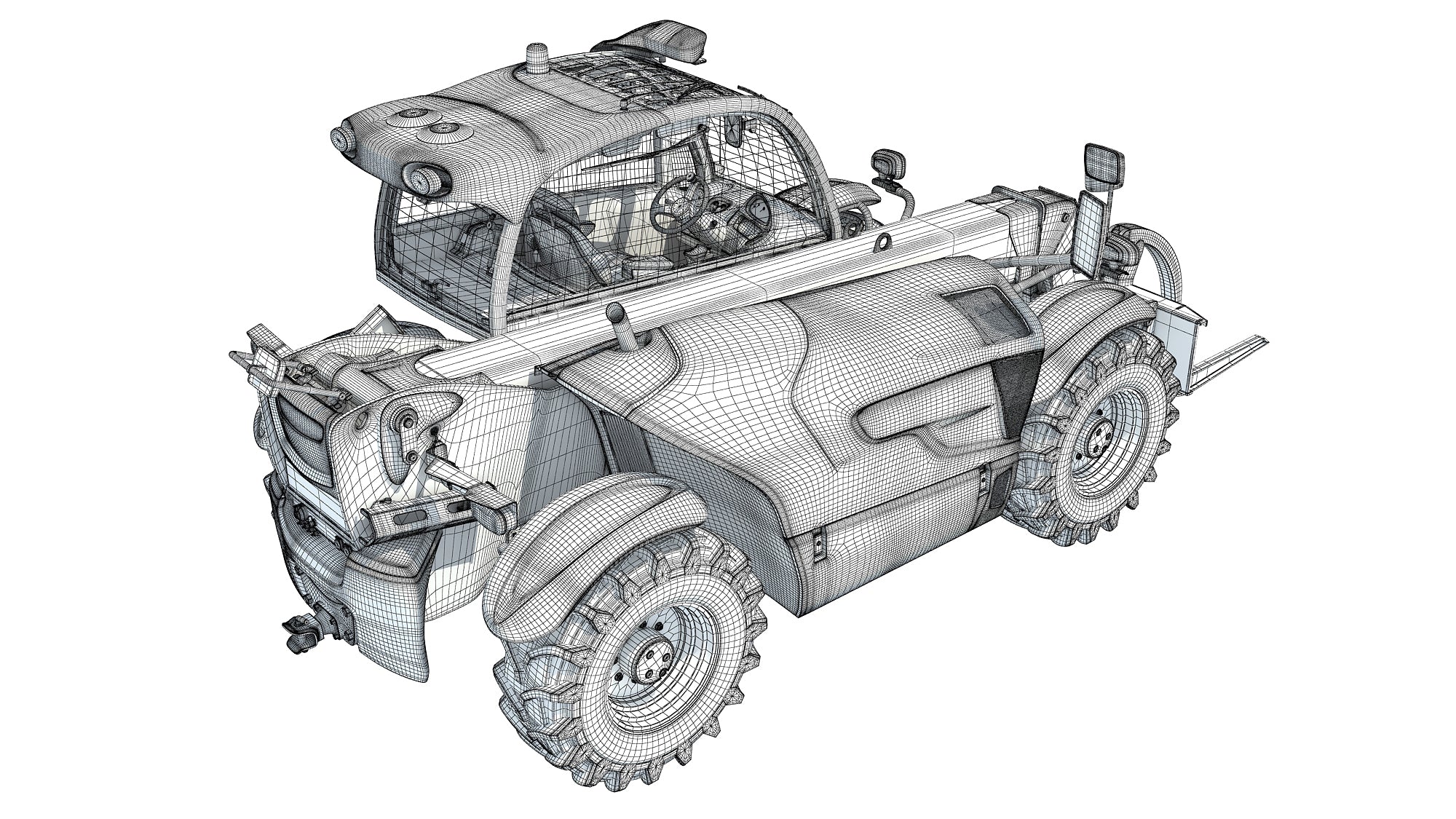 Telehandler 3D Model