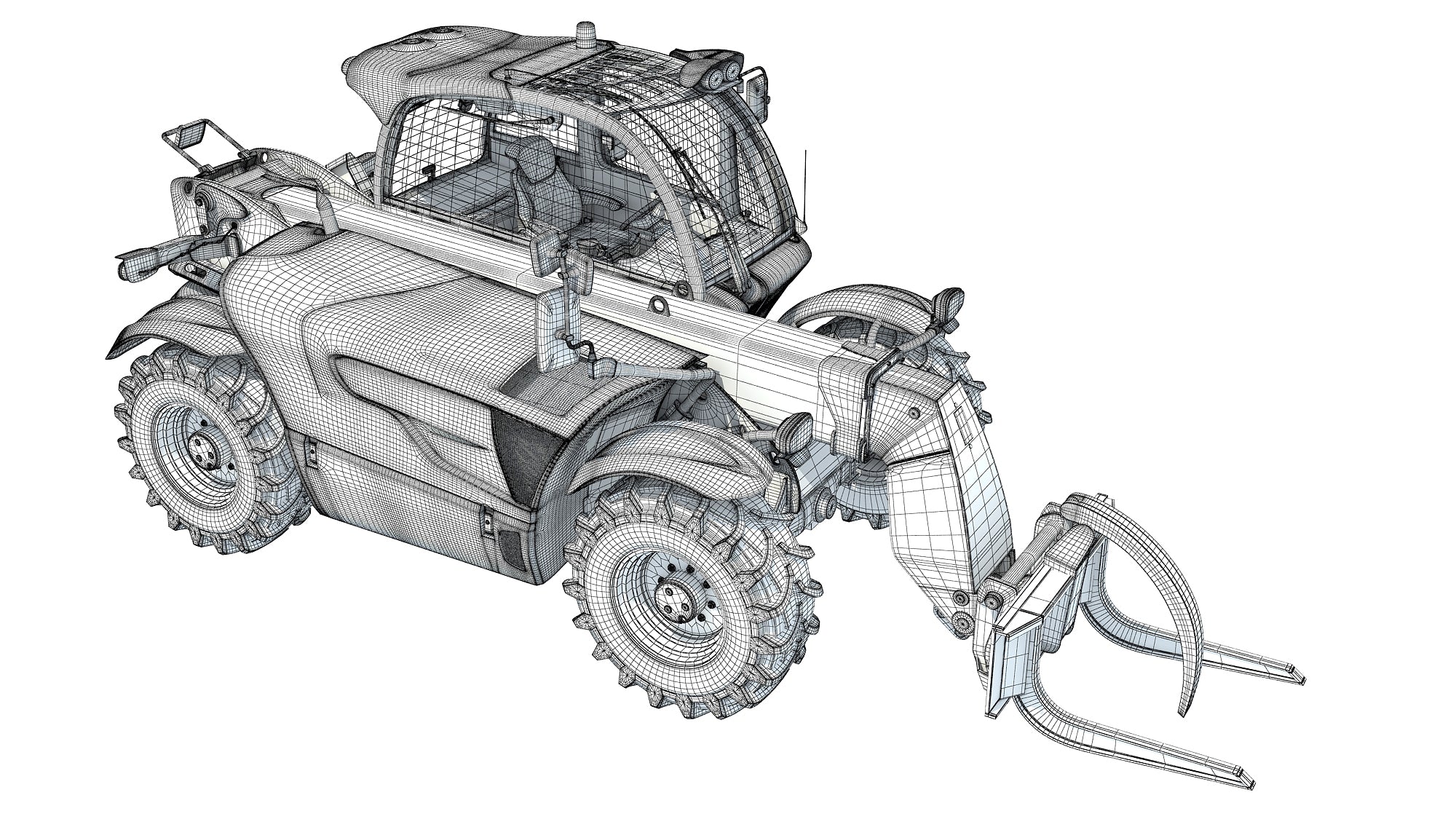 Telehandler 3D Model