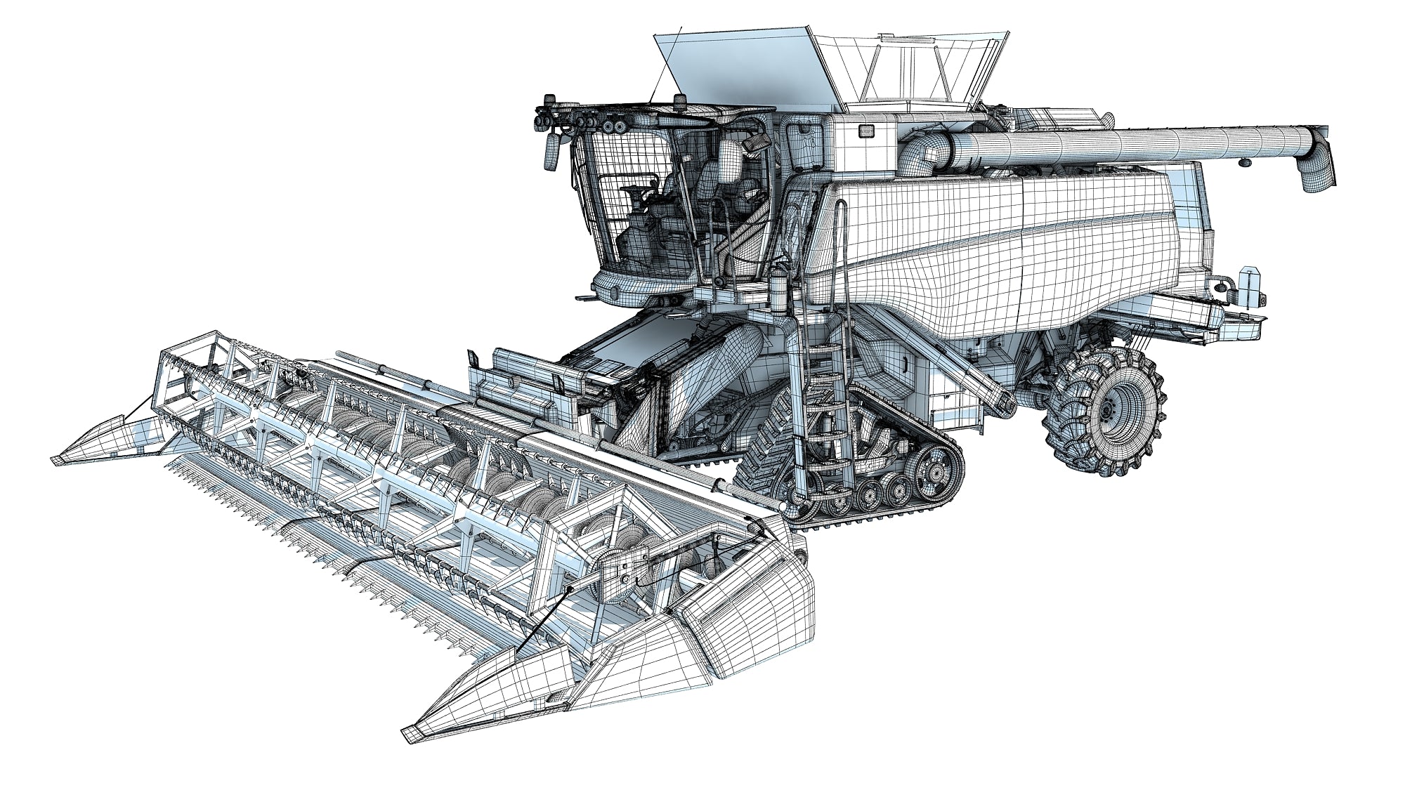 Tracked Combine Harvester