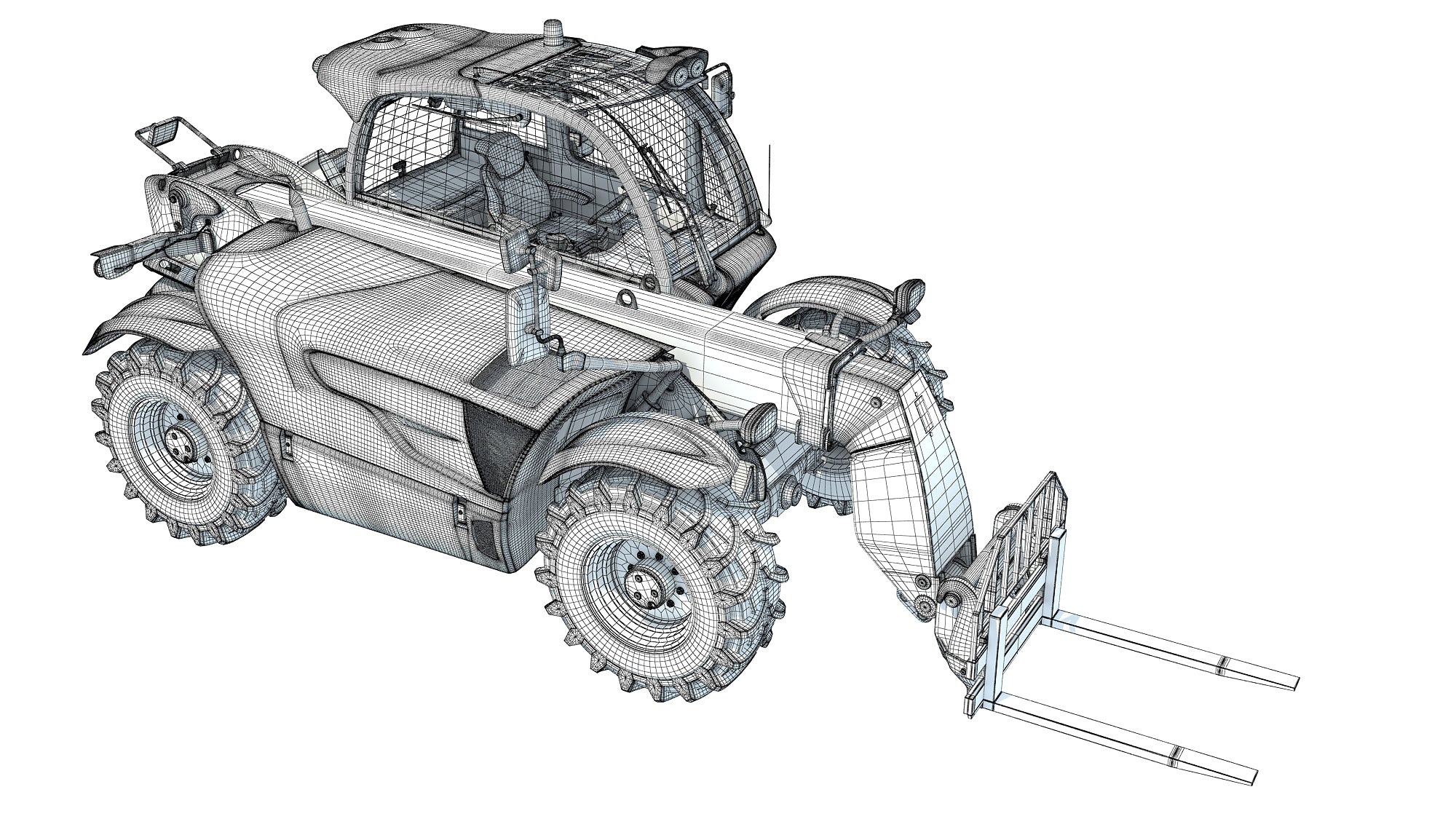 3D Telescopic Forklift