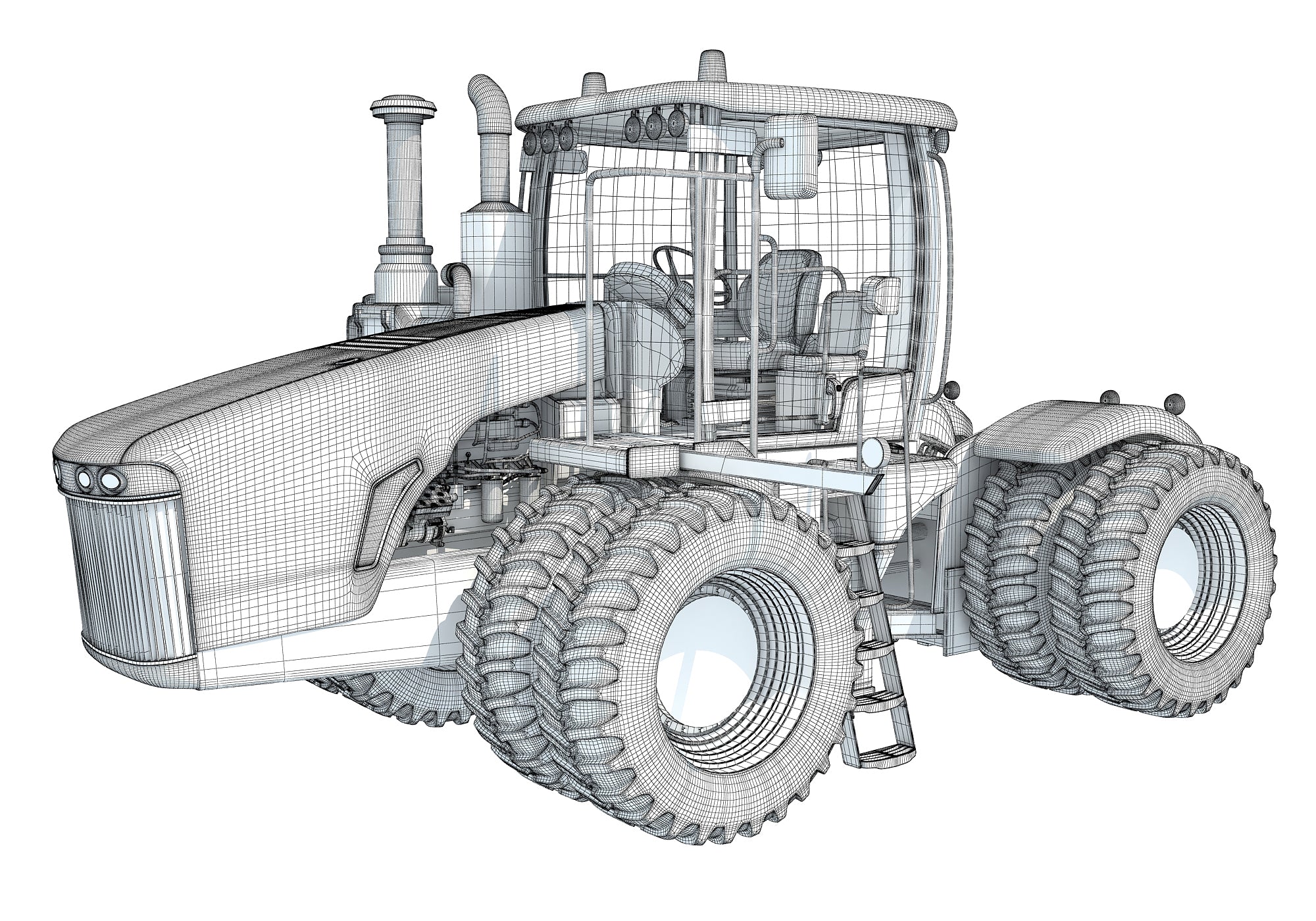 Versatile Wheeled Articulated Tractor