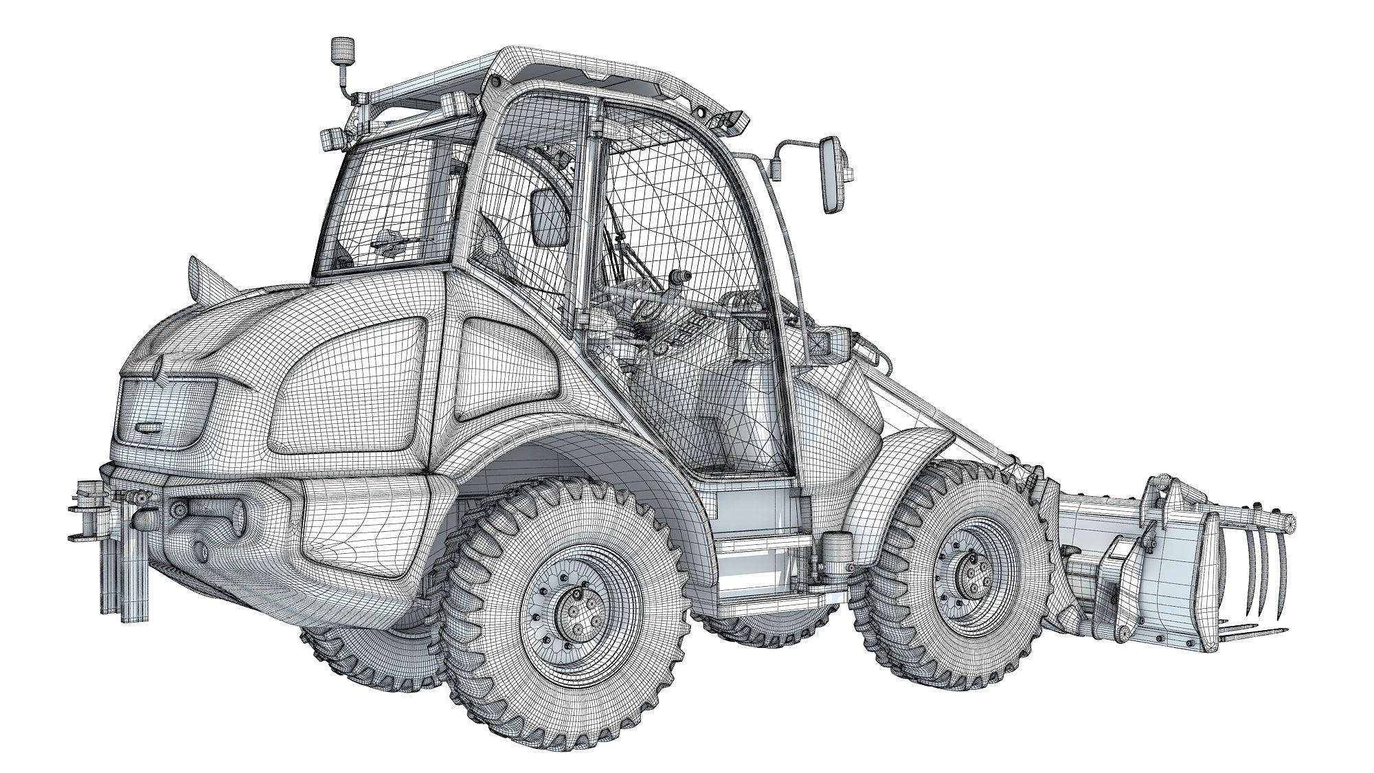 Wheel Loader 3D Model