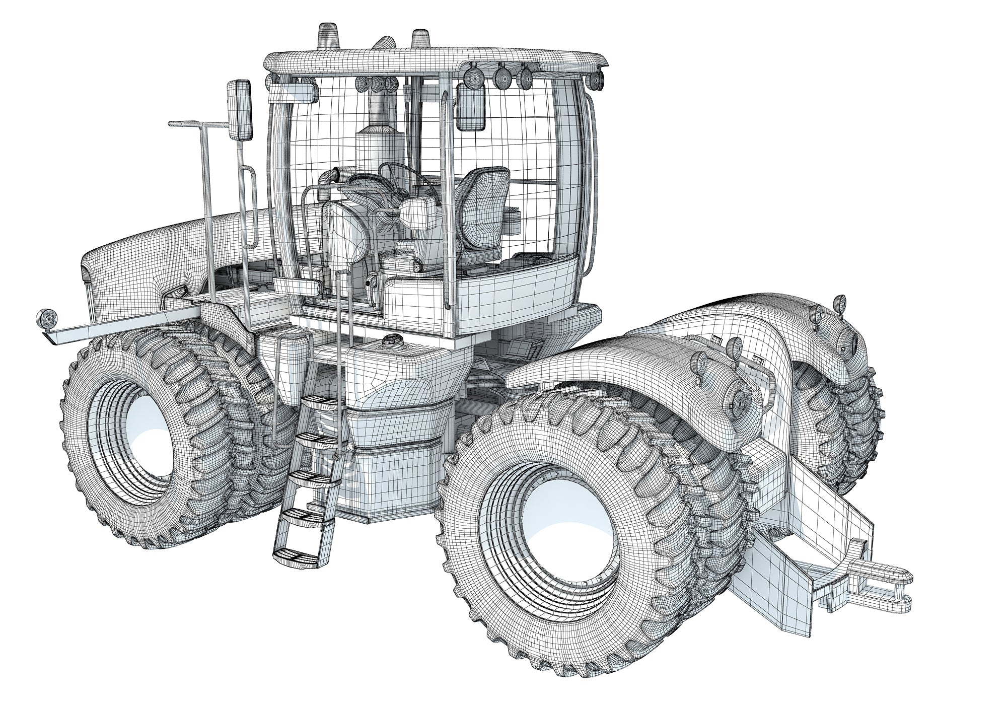 Versatile Wheeled Articulated Tractor