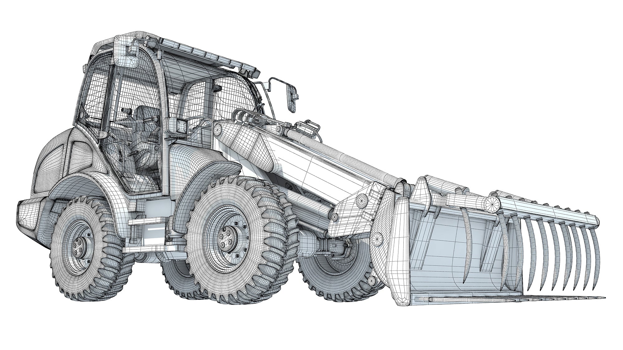 Wheel Loader 3D Model