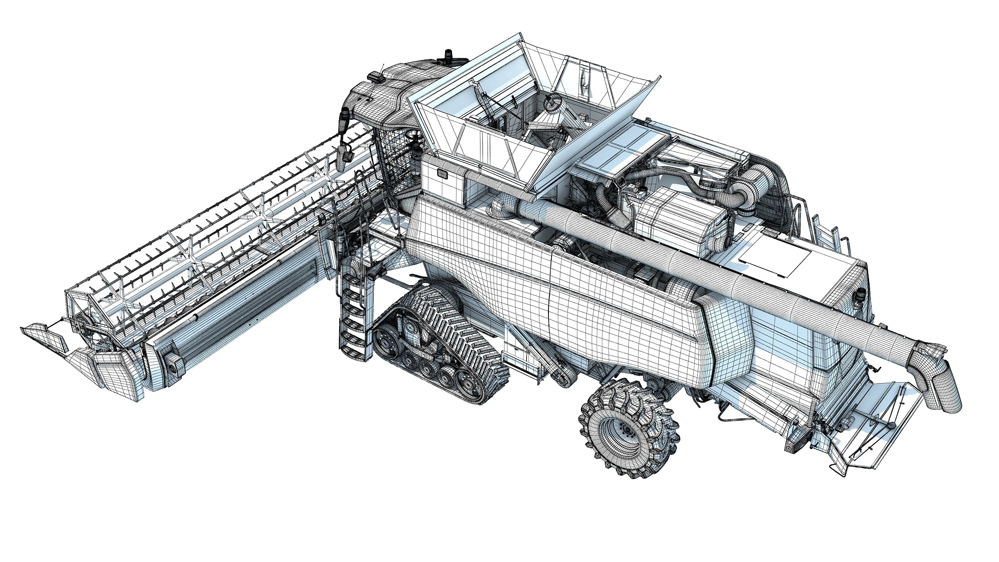 Tracked Combine Harvester