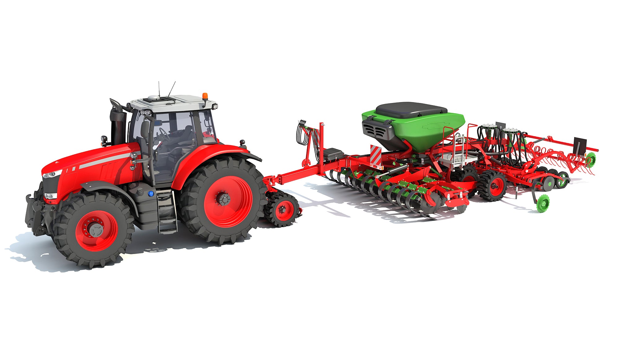 Tractor with Seed Drill