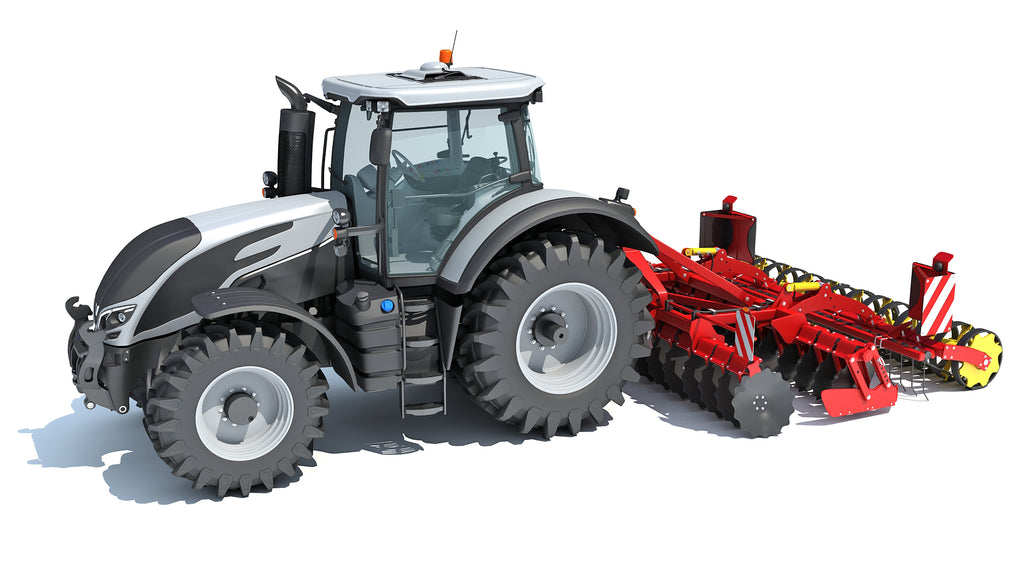 Tractor with Compact Disc Harrow