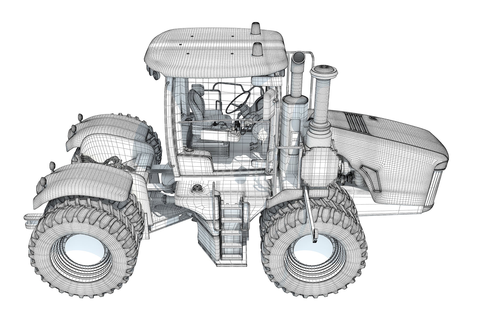 Versatile Wheeled Articulated Tractor