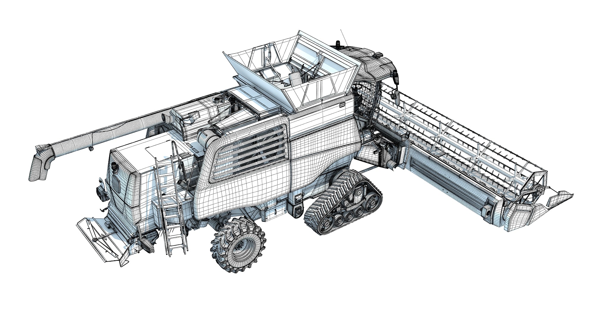 Tracked Combine Harvester