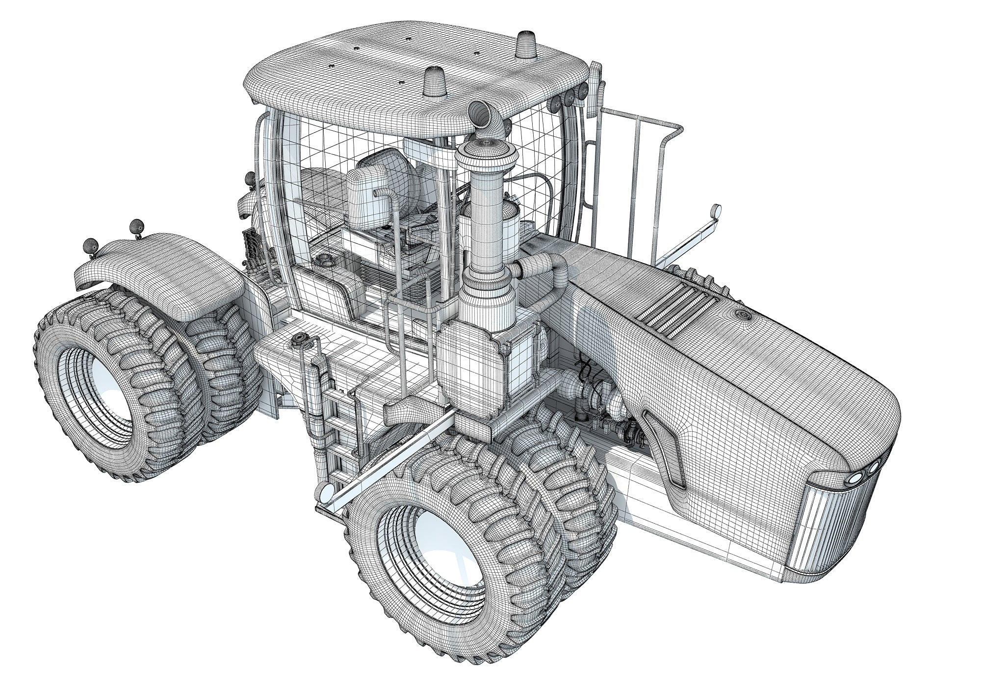 Versatile Wheeled Articulated Tractor
